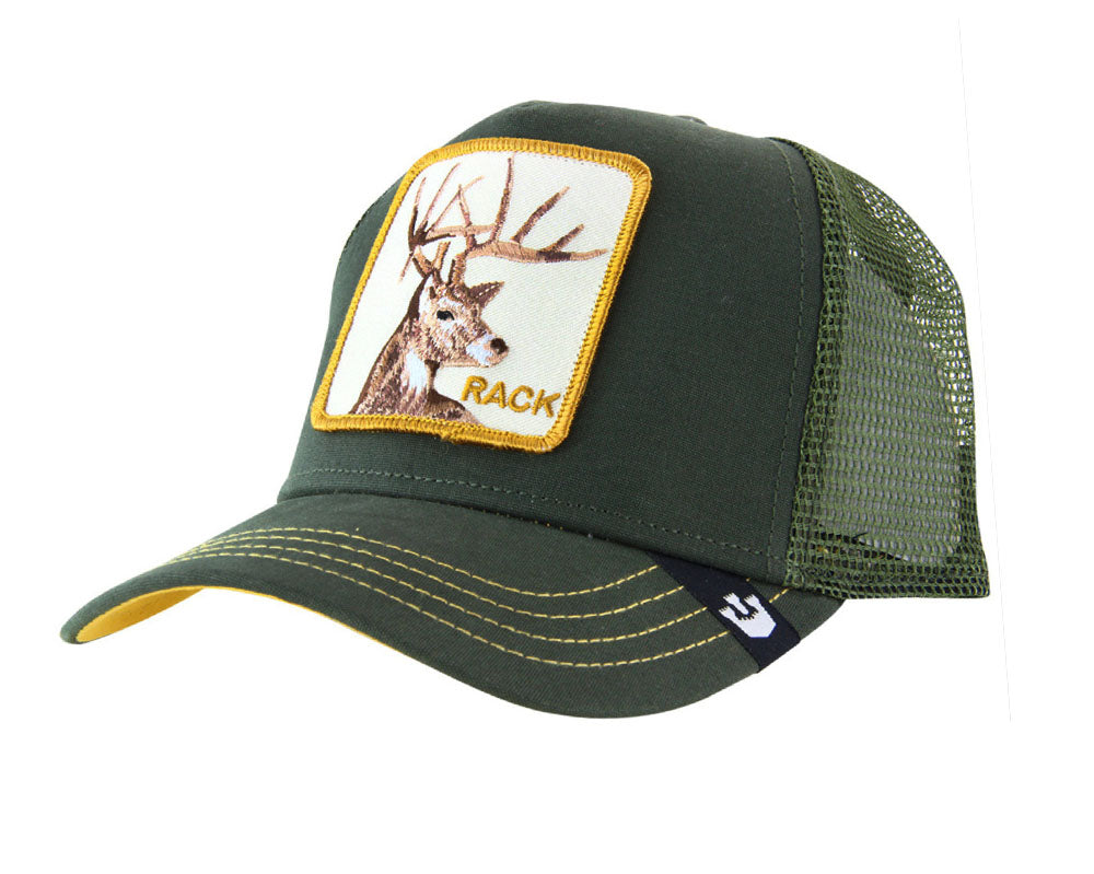 Goorin Bros 'Rack' Olive Green Trucker Style Baseball Cap for Men & Women - Perfect for Outdoor Activities, Sports & Casual Wear