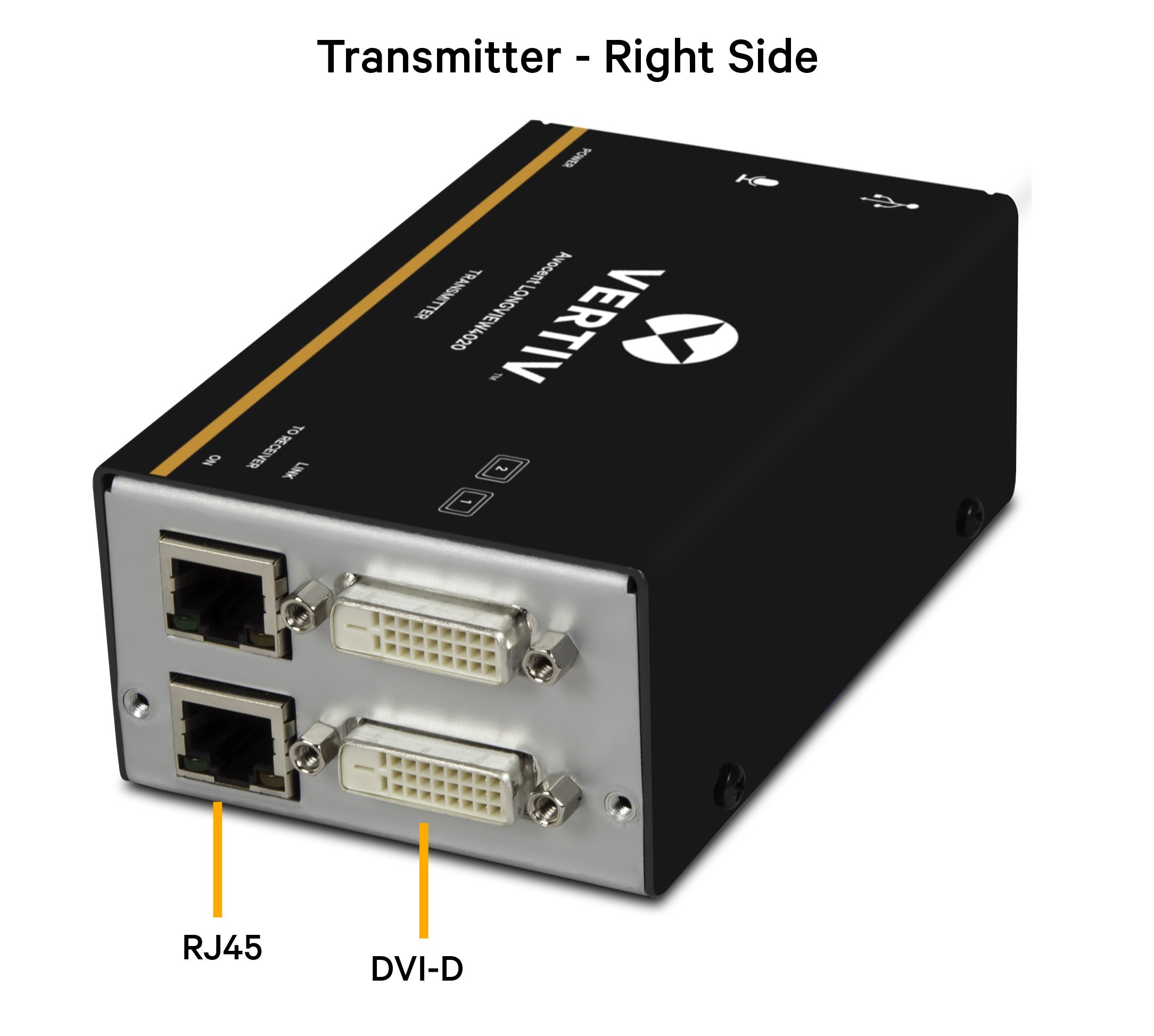 Vertiv Avocent LV 4020P High-Performance HD KVM Extender Kit - Dual Monitor Support, VGA Connectivity, 50m/164ft Range (Transmitter & Receiver Included) - Ideal for Data Centers, Server Rooms & Remote PC Control