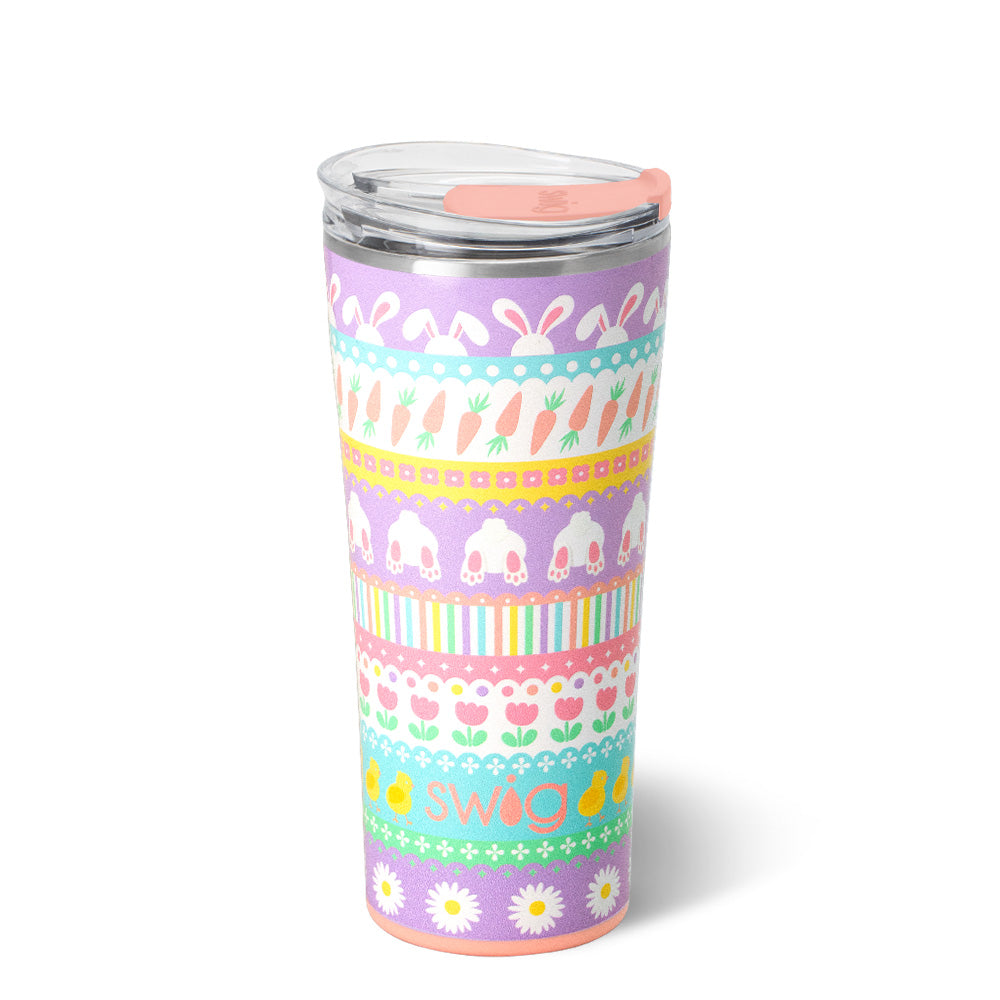 22oz Bunny Trail Insulated Tumbler - Leak Proof Stainless Steel Travel Mug for Coffee, Tea & Cold Drinks - Perfect for Hiking, Camping & Outdoor Adventures