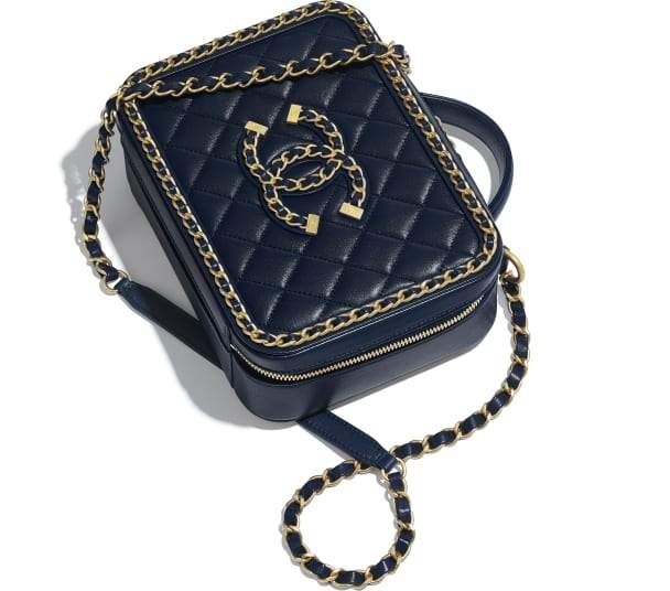 Chanel White Vanity Case Handbag - Luxury Designer Crossbody Bag for Women, Perfect for Parties & Evening Events