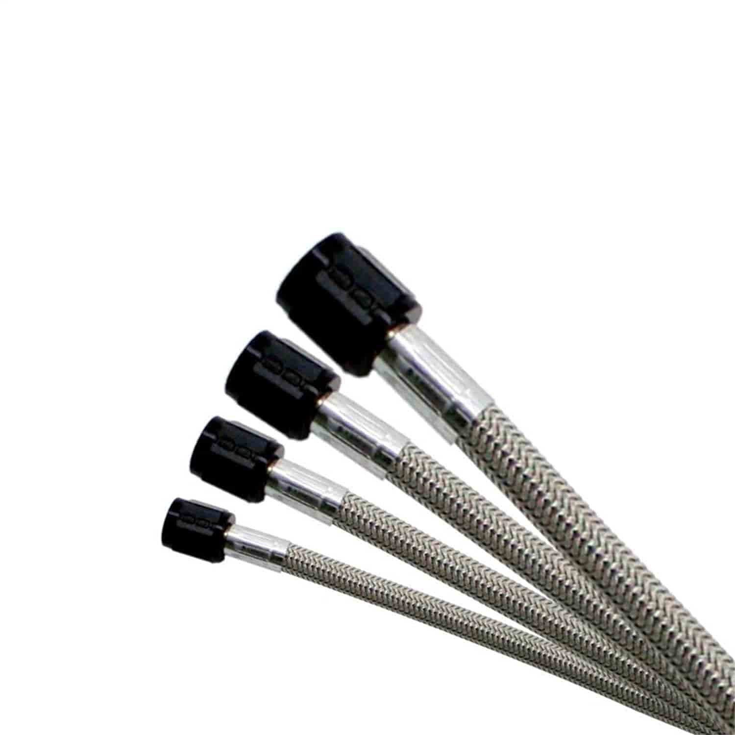 Nitrous Express 12192 D-6 Stainless Steel Braided Nitrous Hose - High Performance Racing Fuel Line for Drag, Street & Off-Road Vehicles
