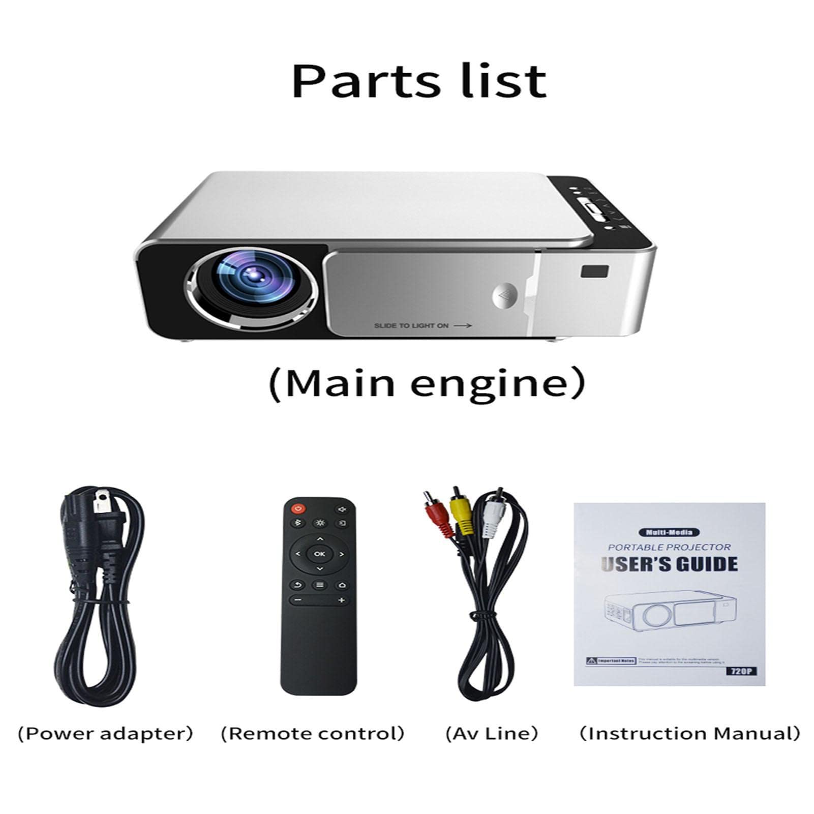 Keloc Smart Projector - 1080P HD Portable Phone Projector with Noise Reduction Technology | Compatible with Android, iOS, Windows, TV Stick & USB | Perfect for Home Theater, Outdoor Movie Nights, and Office Presentations