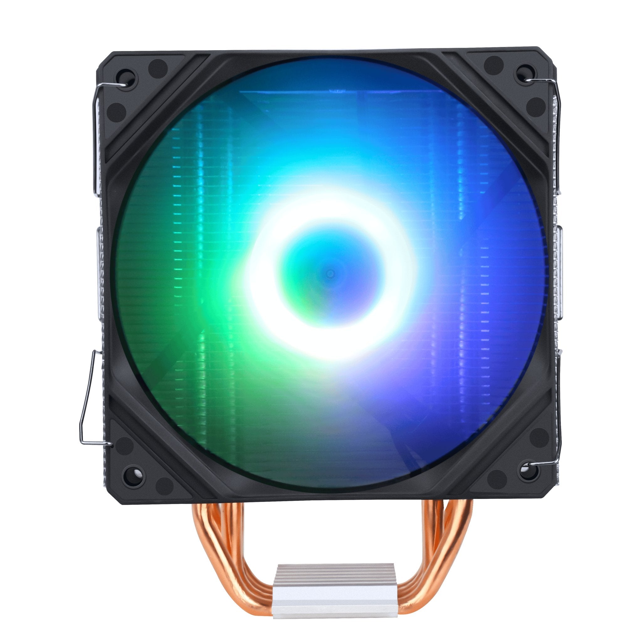 SAMA KA400D RGB CPU Air Cooler - Compatible with Intel LGA 775/1150/1151/1155/1156/1200/1366/1700 Sockets - High Performance PC Cooling Fan with LED Lighting - Perfect for Gaming Rigs & Desktop Computer Builds