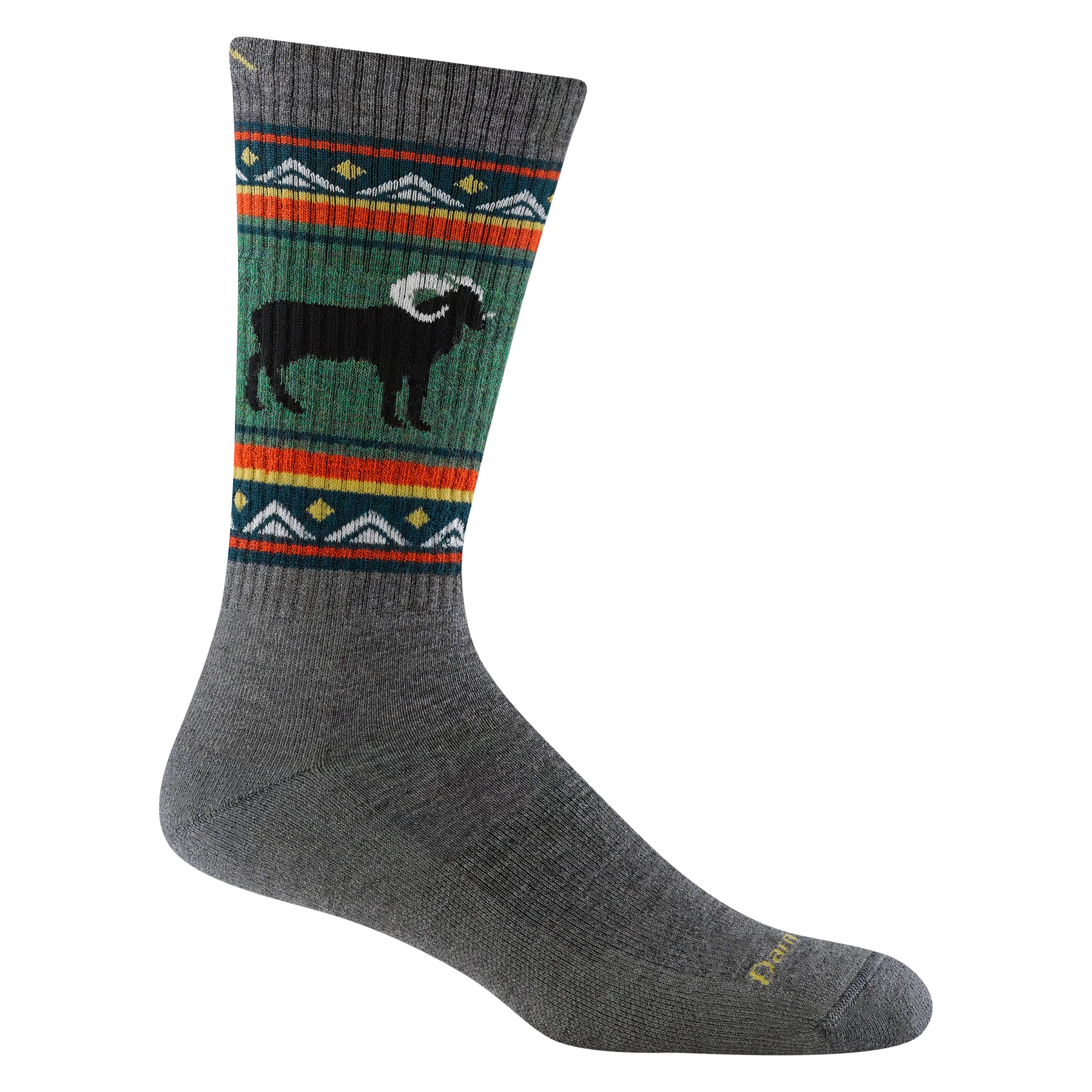 Darn Tough Men's VanGrizzle Hiker Midweight Boot Socks - Merino Wool Hiking Socks for Men, Cushioned & Durable for Outdoor Adventures, Camping & Backpacking
