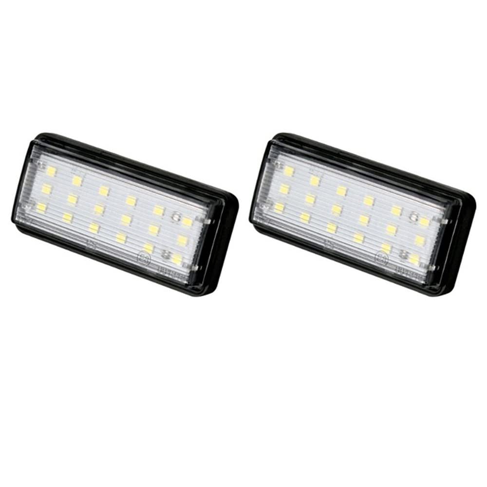 Premium LED White Rear License Plate Light - Error-Free Car Styling for Toyota Land Cruiser 120 Prado, Land Cruiser 200 & Lexus GX470 - Bright Illumination for Night Driving & Enhanced Vehicle Appearance