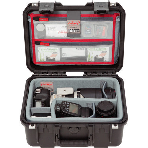 SKB iSeries 1309 6 Case with Think Tank Photo Dividers & Lid Organizer - Professional Camera Gear Storage for Travel & Studio Photography