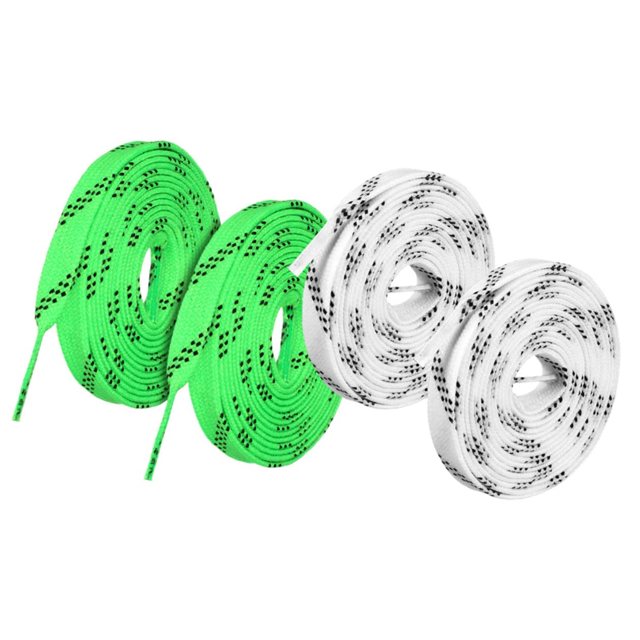 10 Pairs Sports Shoelaces - Durable Flat Laces for Ice Skates, Hockey Skates & Casual Shoes | Polyester Material for Long-Lasting Performance | Perfect for Figure Skating, Hockey Games & Everyday Wear