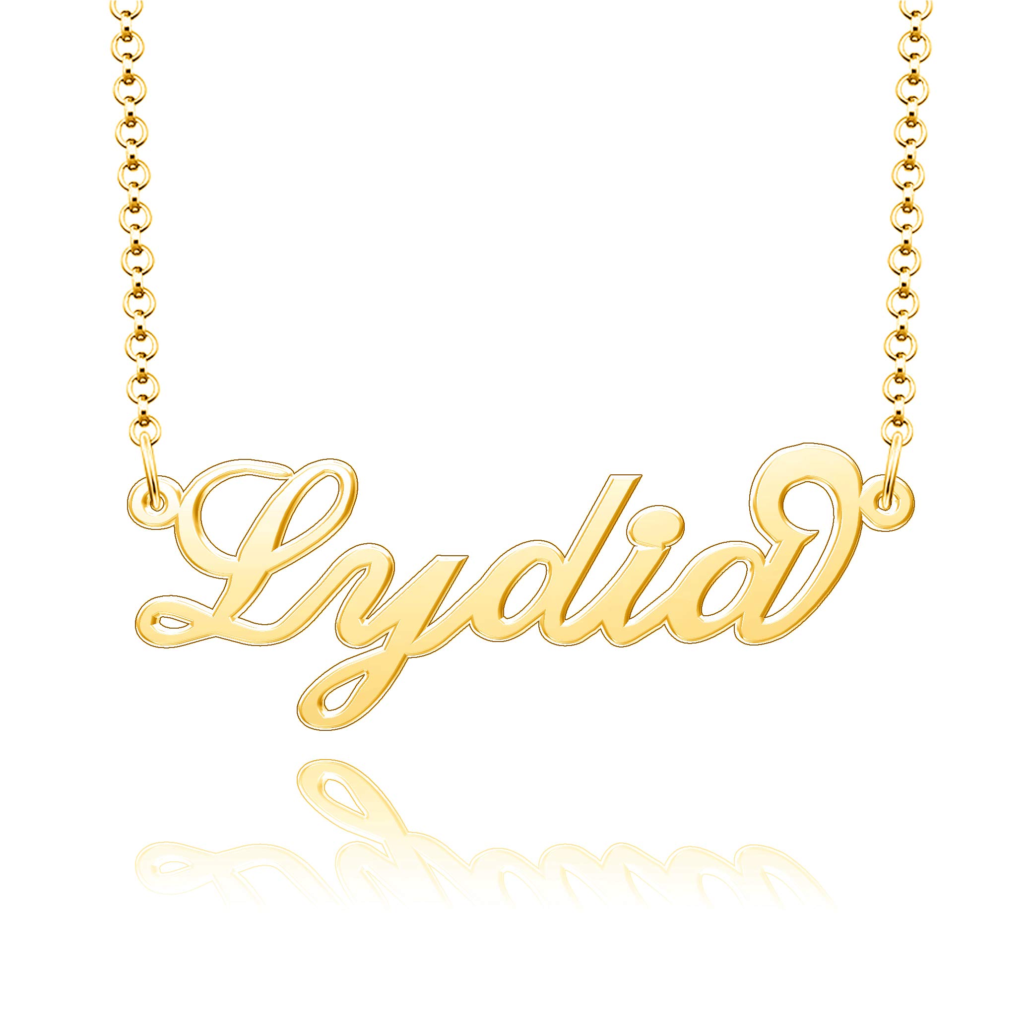 Korliya Personalized Name Necklace - Custom Copper & Gold Jewelry for Women & Girls | Perfect Gift for Birthday, Anniversary & Valentine's Day