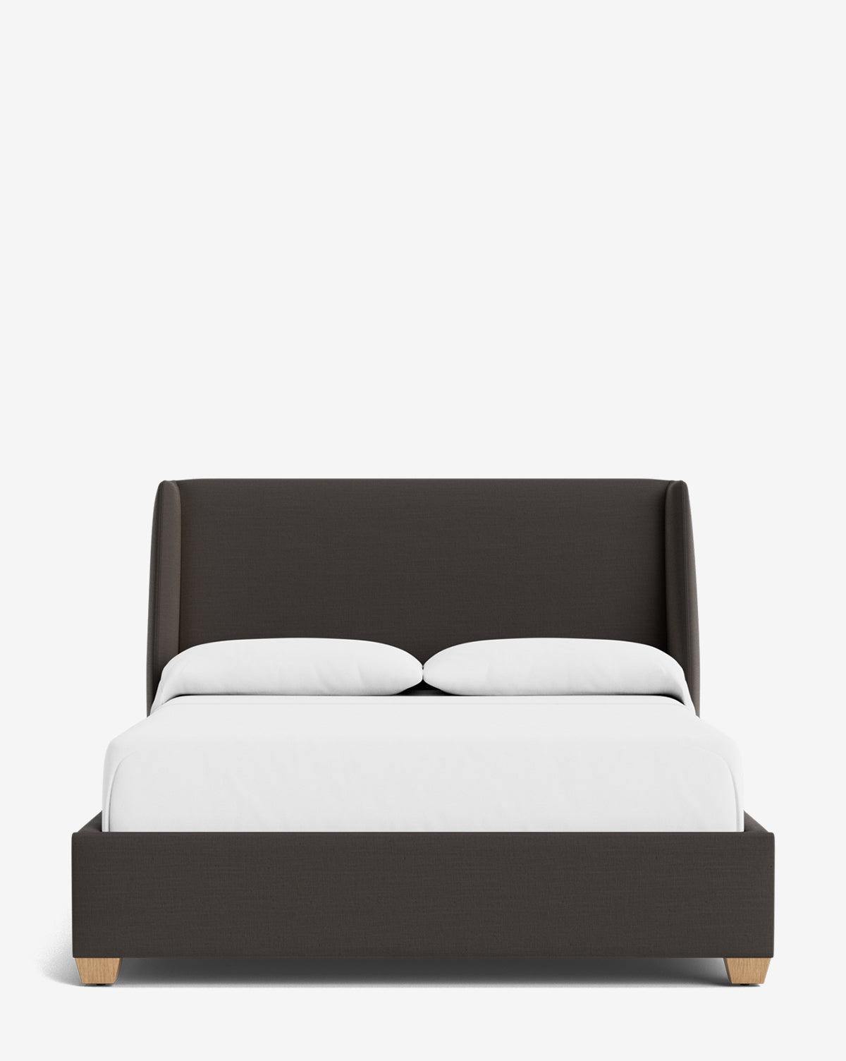 Walt Bed Low Headboard - Modern Minimalist Bed Frame for Small Spaces - Perfect for Apartments, Dorms & Guest Rooms