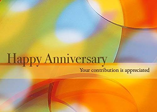 CEO Cards - Premium Business Anniversary Greeting Cards (Your Contribution is Appreciated) - 5x7 Inch Blank Note Cards - Pack of 25 Cards with 26 White Envelopes (A7002) - Perfect for Employee Recognition, Corporate Gifts & Office Celebrations