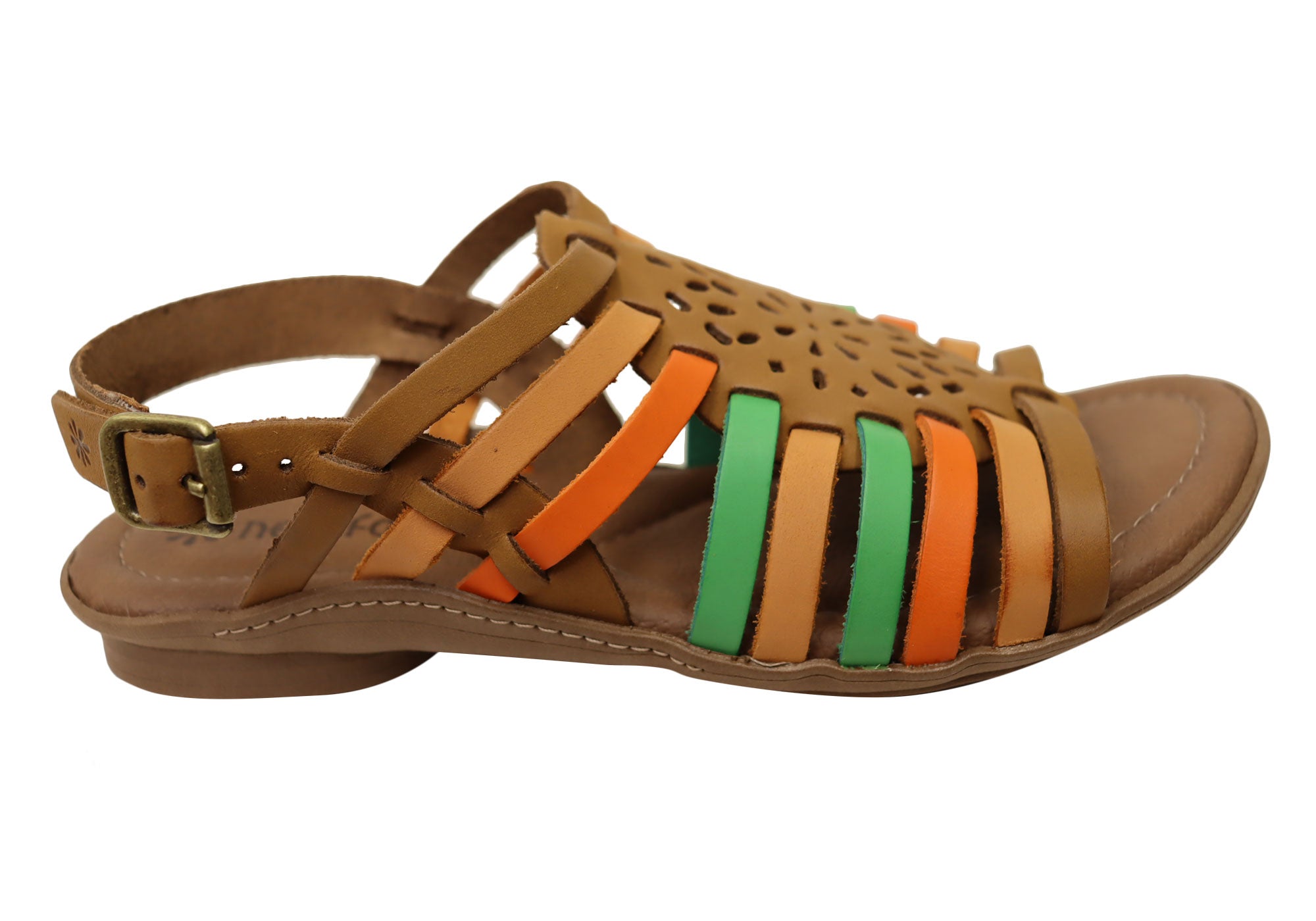 New Face Mary Women's Comfortable Leather Sandals - Handmade in Brazil - Perfect for Summer, Beach & Casual Outings