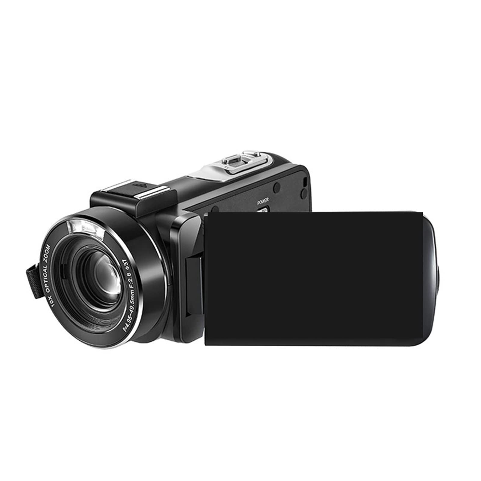 AUBEST 1080P Full HD Video Camera Camcorder with Microphone & Wide Angle Lens, 10X Optical Zoom - Perfect for Vlogging, YouTube Videos, Travel Filming & Home Movies