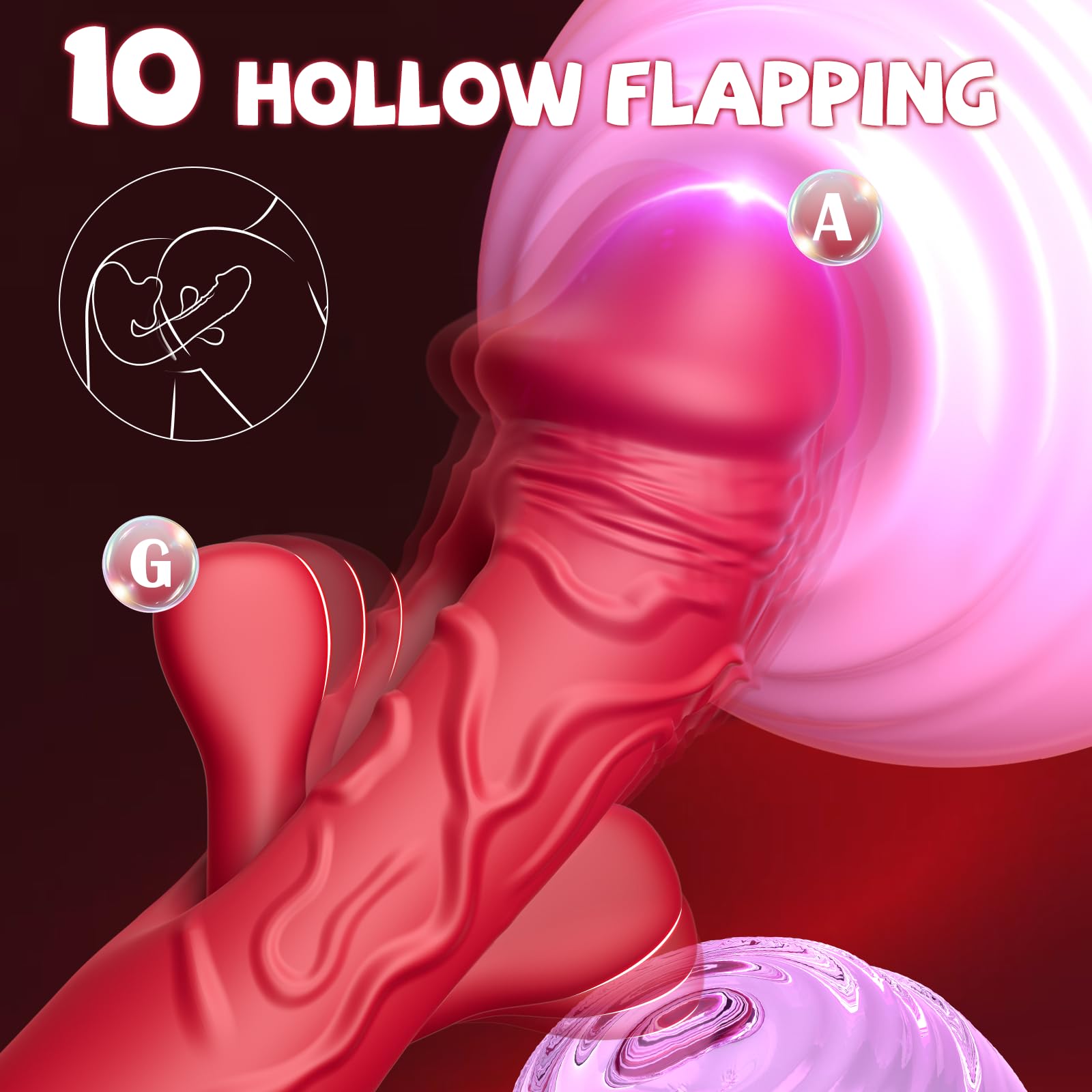 G Spot Vibrator & Clitoral Stimulator - 10 Vibration & Licking Modes for Women, Adult Sex Toy with Suction & Biting Functions for Nipple & Anal Pleasure - Perfect for Couples Play & Solo Intimate Moments