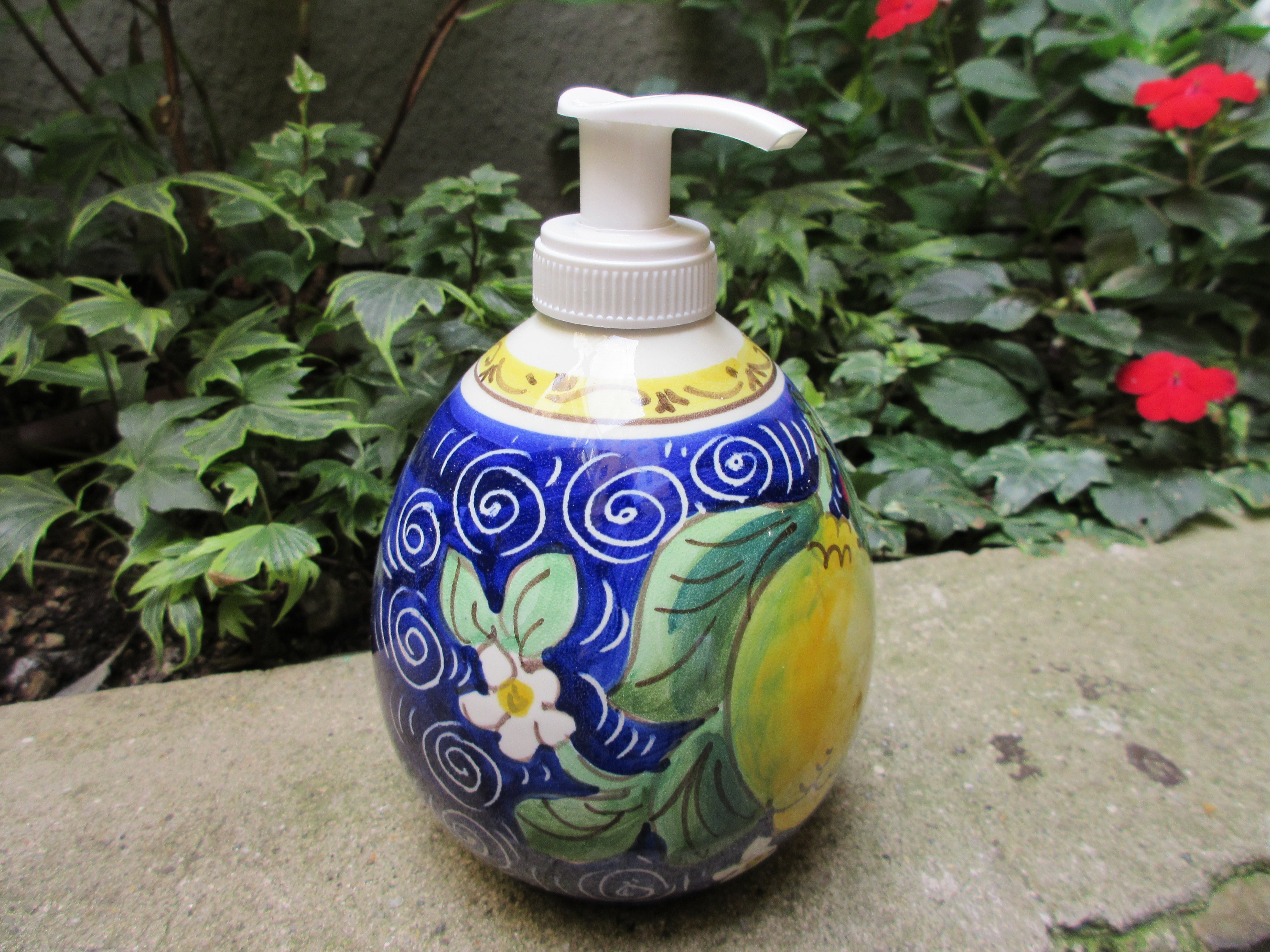 Ceramic Soap Dispenser - Elegant & Durable Bathroom Accessory for Modern Homes, Spa, or Guest Bathrooms