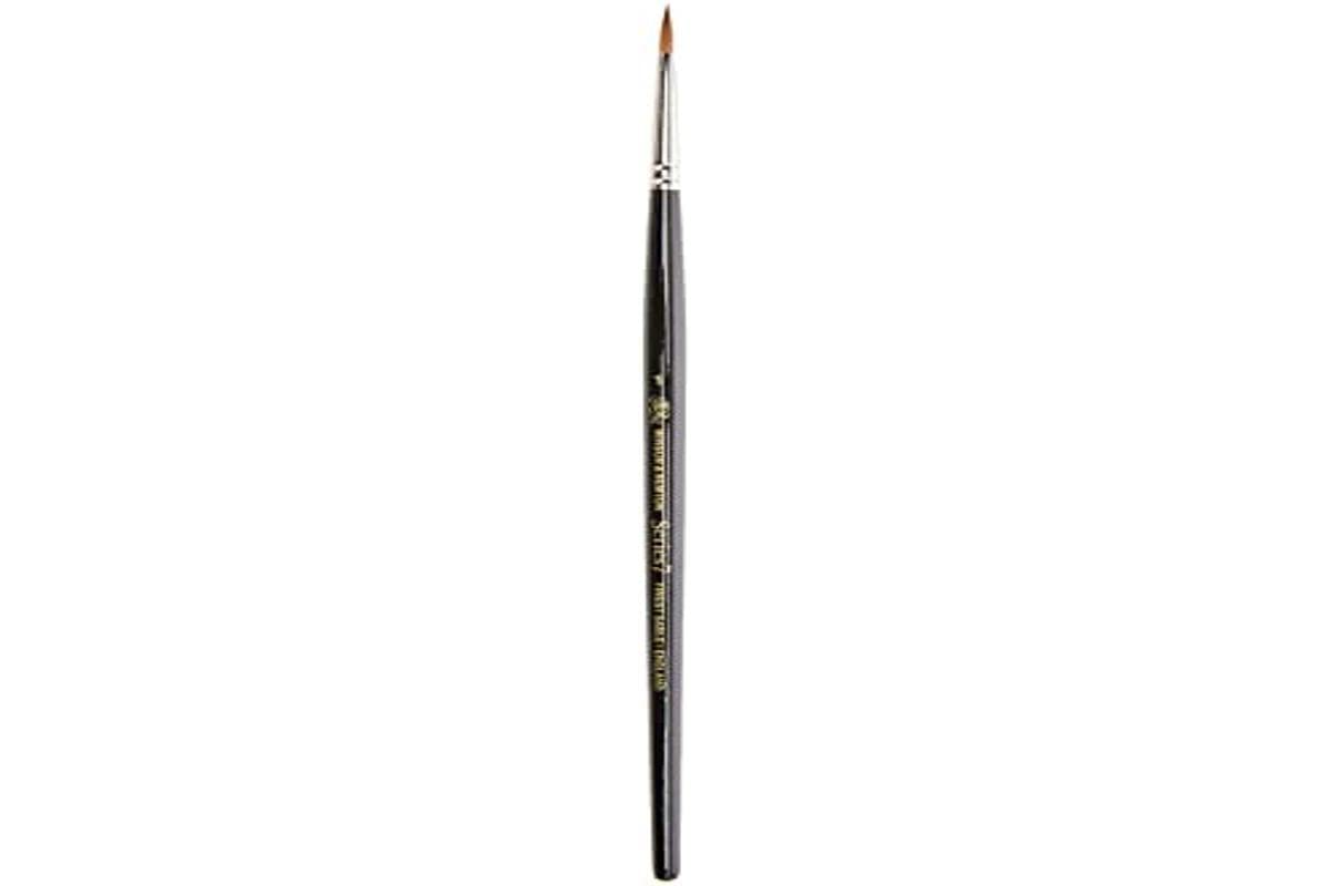 Winsor & Newton Series 7 Kolinsky Sable Brush - Round Size #1 Professional Watercolor Brush for Fine Detail Painting, Calligraphy & Miniature Art