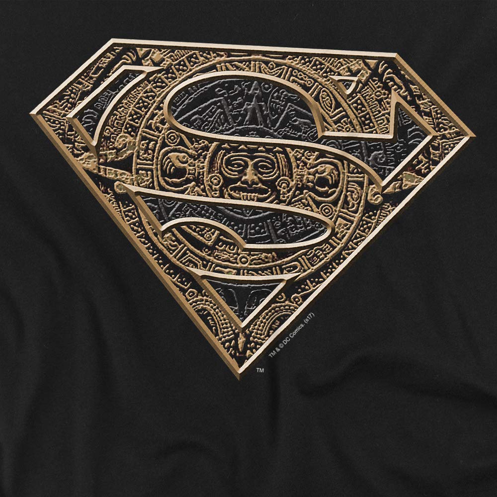 Superman Aztec Shield Women's T-Shirt - Vintage Superhero Graphic Tee for Women - Soft Cotton Casual Shirt - Perfect for Cosplay, Comic Con & Everyday Wear