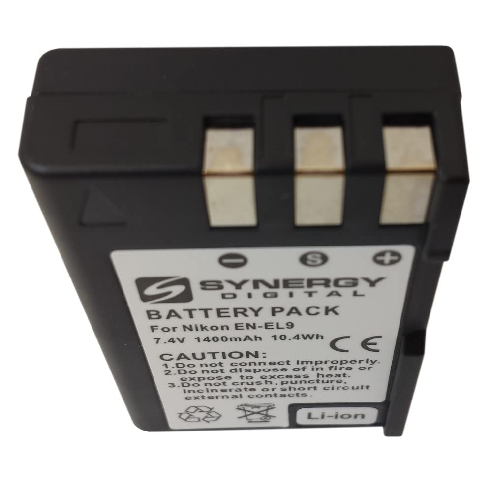 Synergy Digital Camera Batteries - 5-Pack Li-ion 7.4V 1400mAh Replacement for Power 2000 ACD-273 | Perfect for Travel Photography, Vlogging & Professional Camera Use
