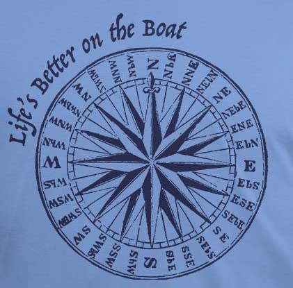 Men's Organic Cotton Boat T-Shirt - Summer Sun Life's Better on The Boat Tee for Sailing, Fishing & Beach Outfits