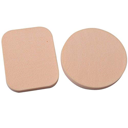 Dr Care Sponge Powder Puff - Round & Square Makeup Blending Sponges for Flawless Foundation Application | Perfect for Liquid, Cream & Powder Cosmetics