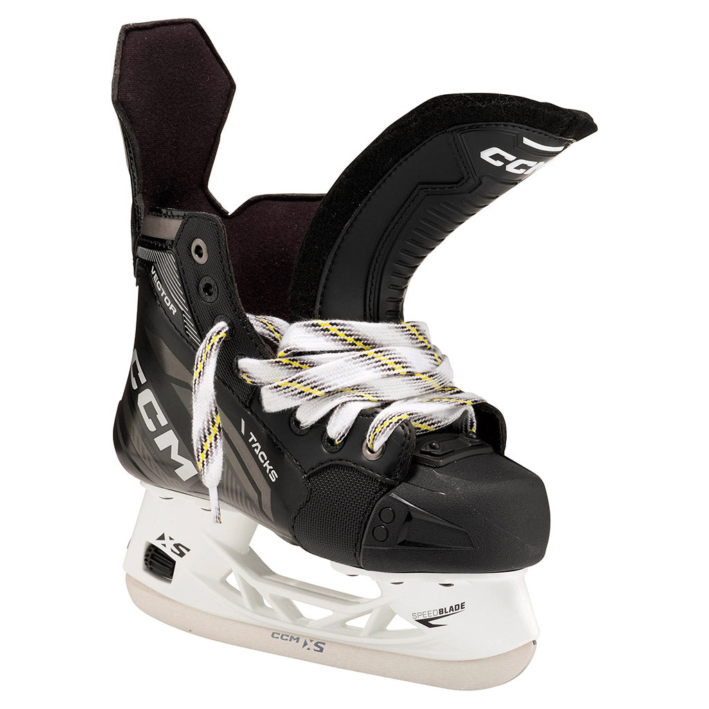 CCM Tacks Vector 2022 Junior Ice Hockey Skates - Lightweight Performance Skates for Youth Players - Perfect for Ice Hockey Practice & Games