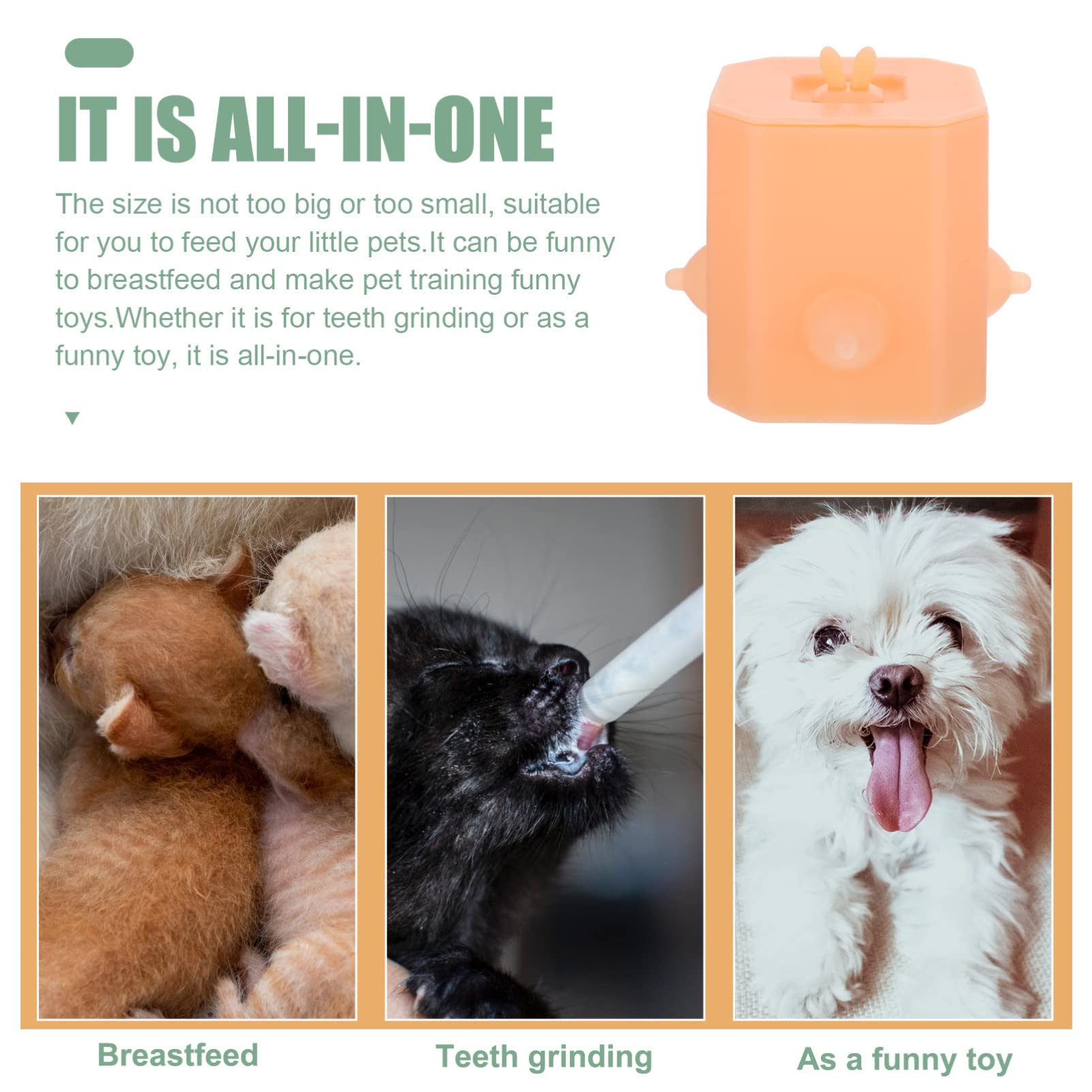 Mipcase Puppy Feeding Bottle - Bionic Pet Milk Feeder for Puppies & Kittens - Durable Puppy Feeder Station with Simulated Nipple - Perfect for Newborn Pets, Orphaned Animals, and Pet Care at Home or Veterinary Clinics