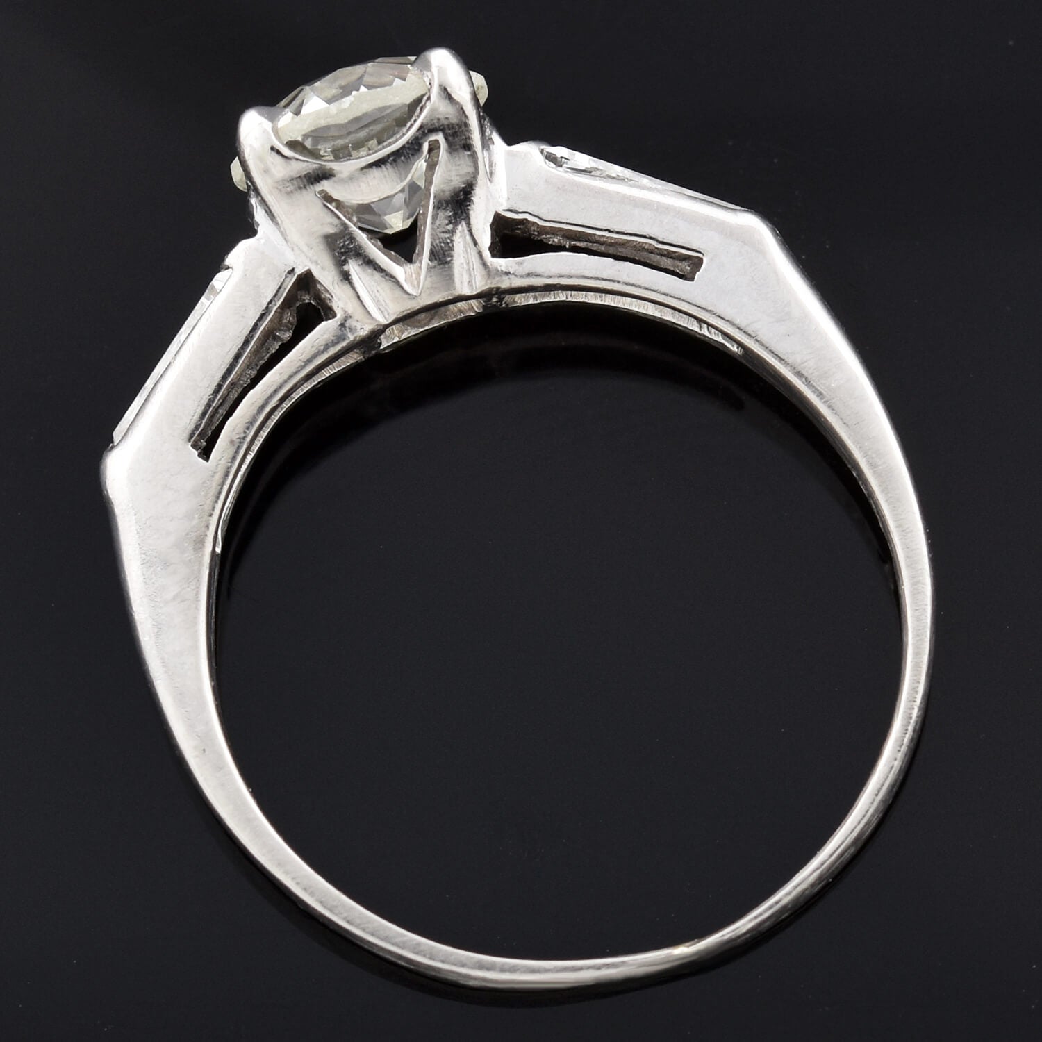 Vintage Platinum Diamond Engagement Ring 1.00ct Center Stone - Perfect for Proposals, Anniversaries & Special Occasions
