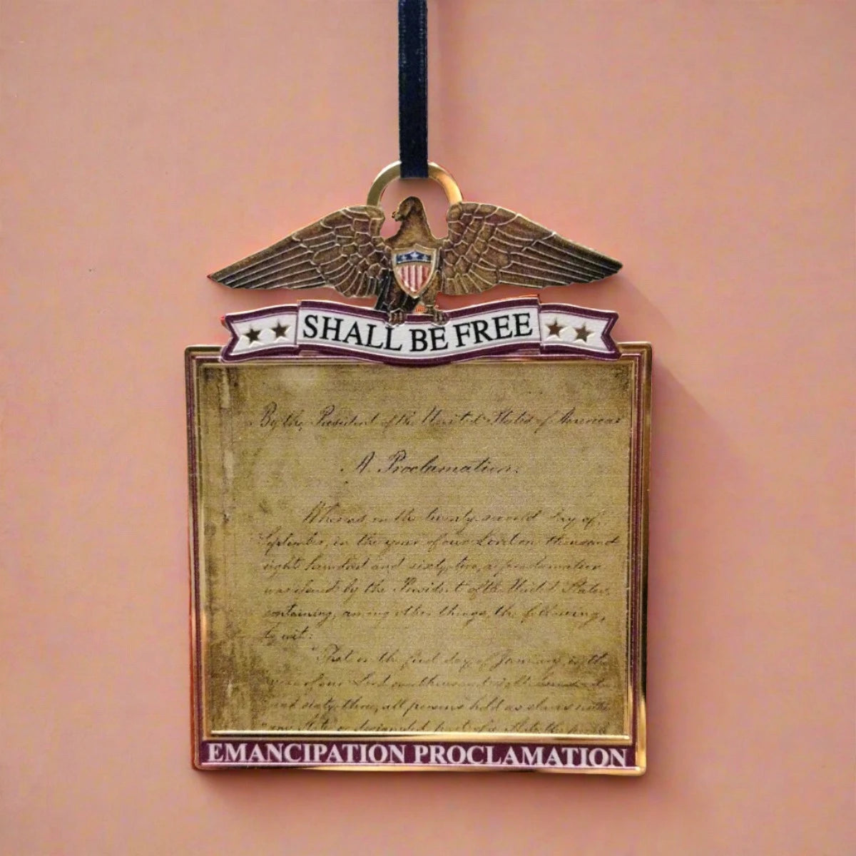 Emancipation Proclamation Christmas Ornament - Historical Civil War Decor for Tree, Home & Office - Perfect for Holidays, Gifts & History Lovers