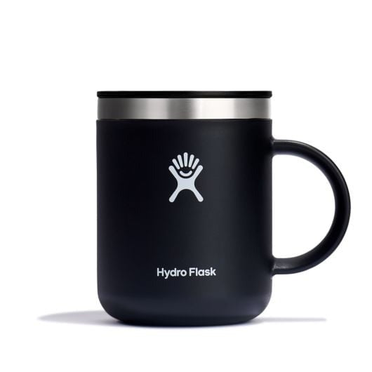 12 oz Black Coffee Mug - Insulated Travel Mug for Hot & Cold Drinks - Perfect for Office, Camping, and Commuting