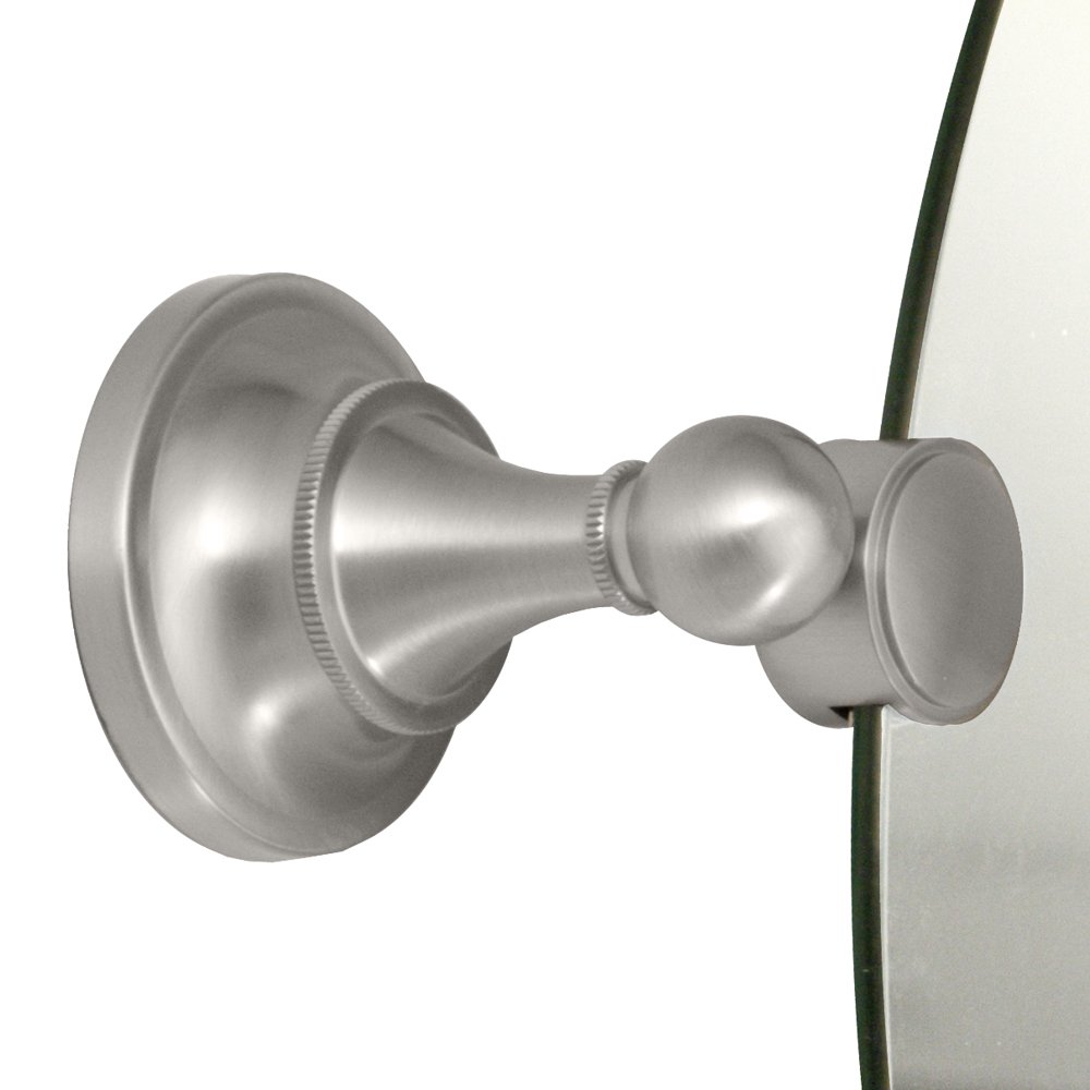 Gatco 4339 Tiara Oval Wall Mirror in Satin Nickel - Elegant Bathroom & Bedroom Decor for Home Interior Design