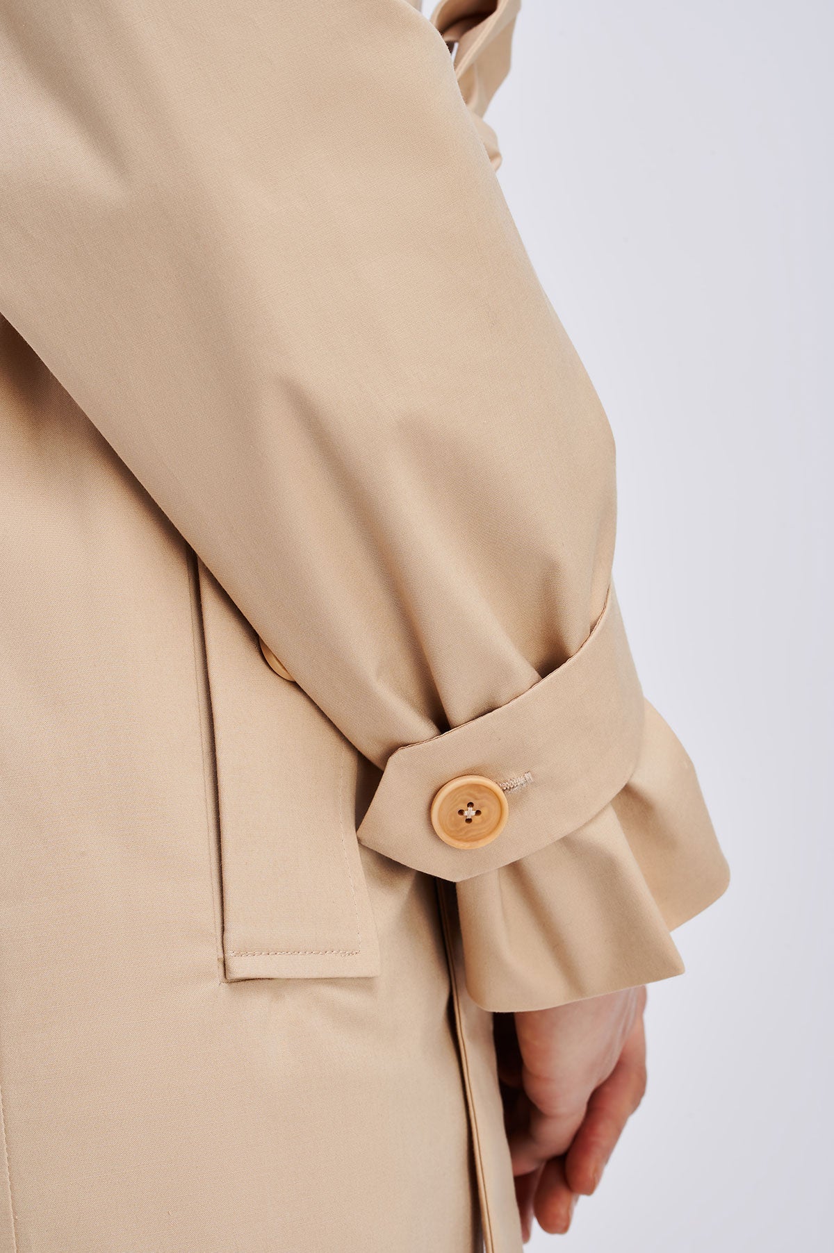 I AM PATTERNS Bob Trench Coat for Women - Classic Long Waterproof Raincoat with Belt - Perfect for Office, Travel & Fall Fashion