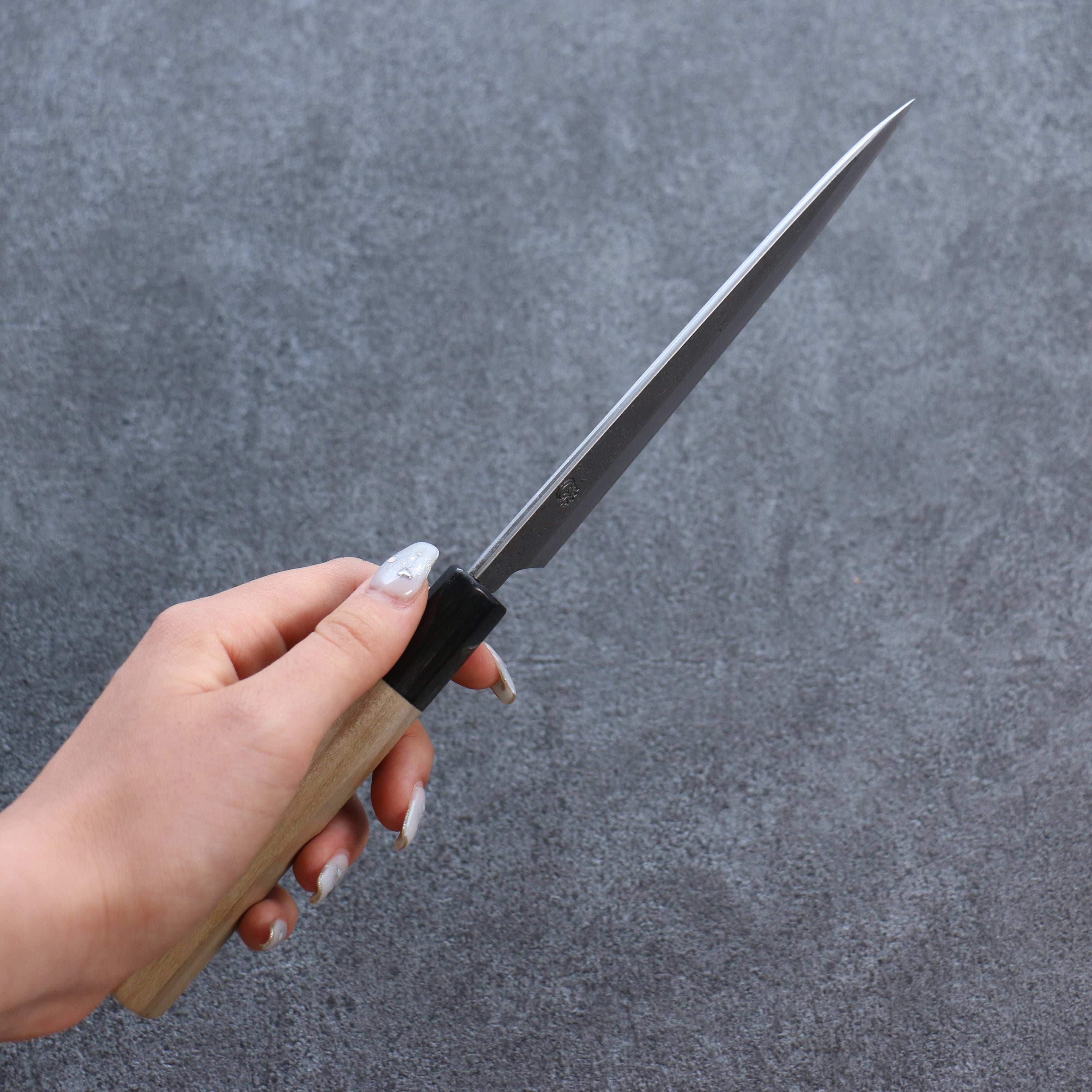 Premium Kikuzuki White Steel No.2 Nashiji Petty Utility Knife 150mm (5.9