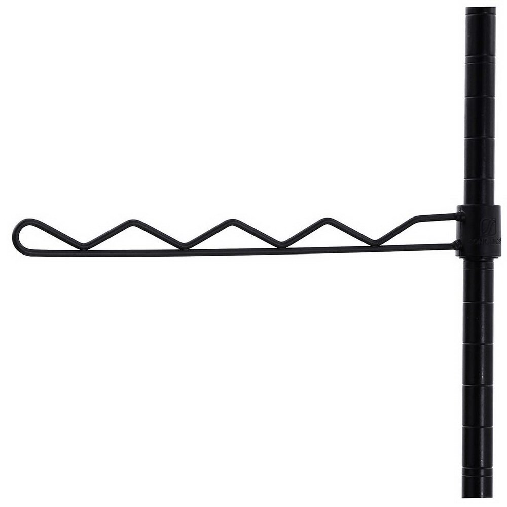 2 Heavy Duty Commercial Grade Rolling Garment Racks with Lockable Wheels, Swivel Hooks & Mesh Shelf - Black | Space-Saving Closet Organizer for Retail Stores, Boutiques & Home Wardrobes