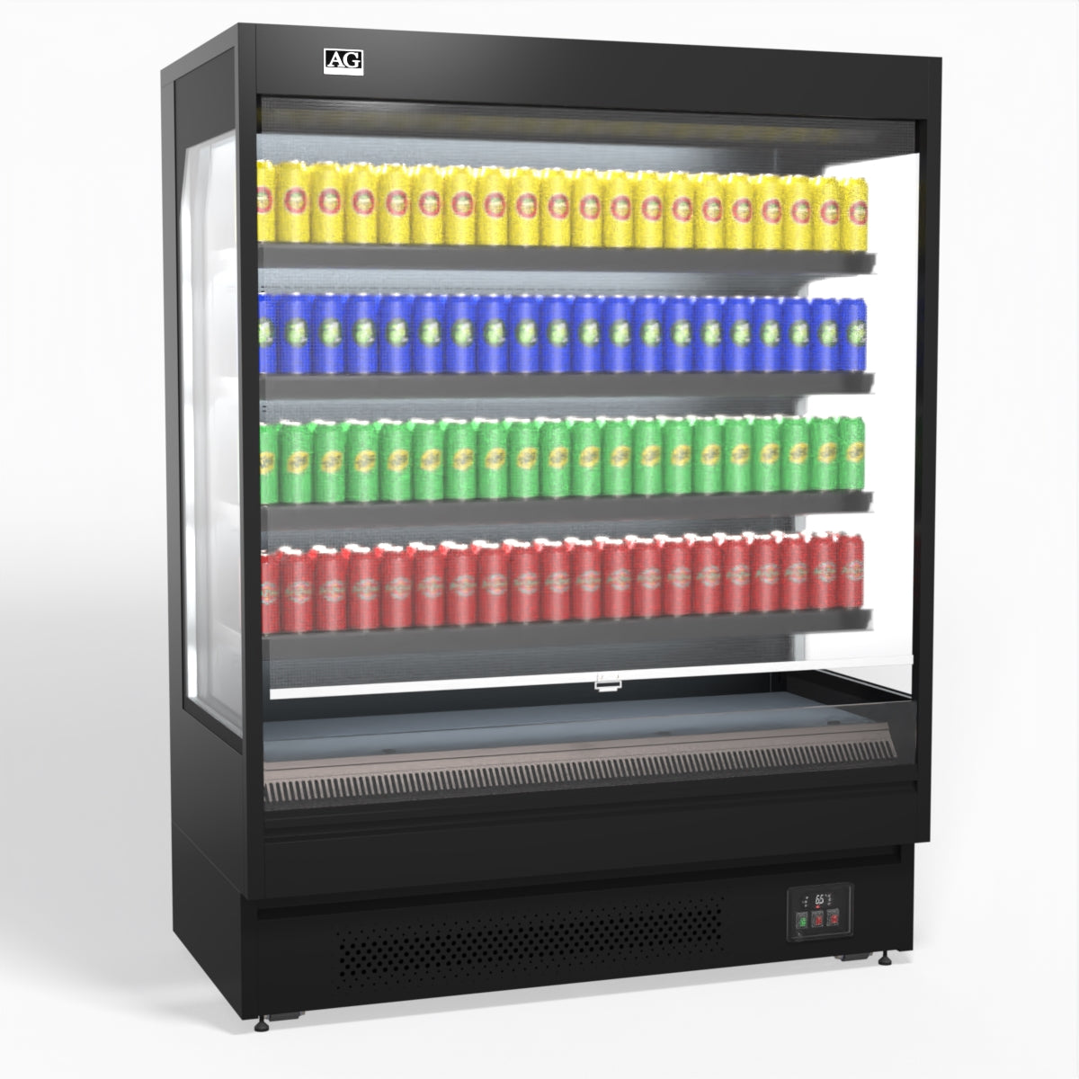 AG 1524mm Commercial Open Multi-Deck Display Refrigerator for Supermarkets - Ideal for Grocery Stores, Convenience Stores & Retail Food Display