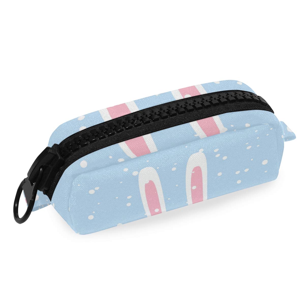 FengJu Large Capacity Pencil Case with Zipper - Multi-Purpose Makeup Bag for School, Office & Travel - Perfect for Teens, Easter Gifts & Rabbit Lovers - Organize Pens, Markers, Cosmetics & Essentials