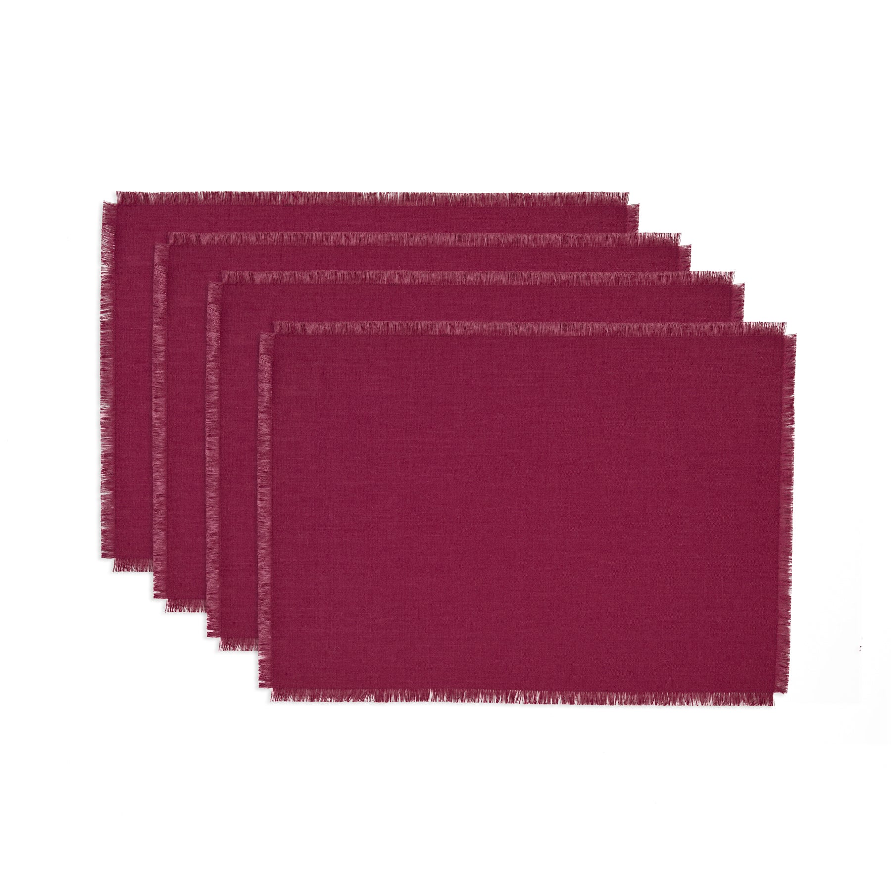 Stylish Fringe Placemats Set of 4 - Boho Chic Table Decor for Dining Room, Kitchen, or Outdoor Entertaining - Waterproof & Washable