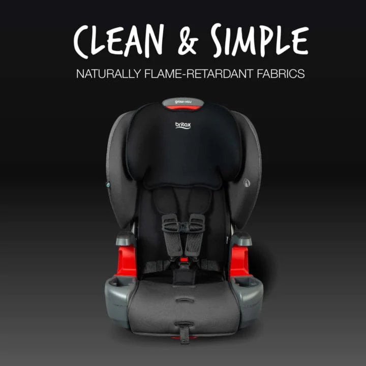 Britax Grow with You Booster Car Seat - Safe & Comfortable for Kids 4-12 Years - Perfect for School, Travel & Road Trips