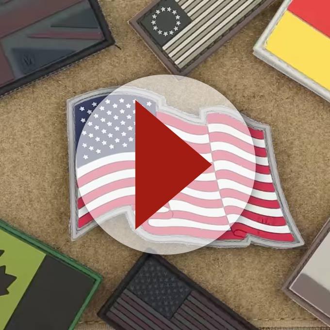 USA Flag Micro Morale Patch - Patriotic Velcro Patch for Military, Tactical Gear & Backpacks - Perfect for Veterans, First Responders & Outdoor Enthusiasts