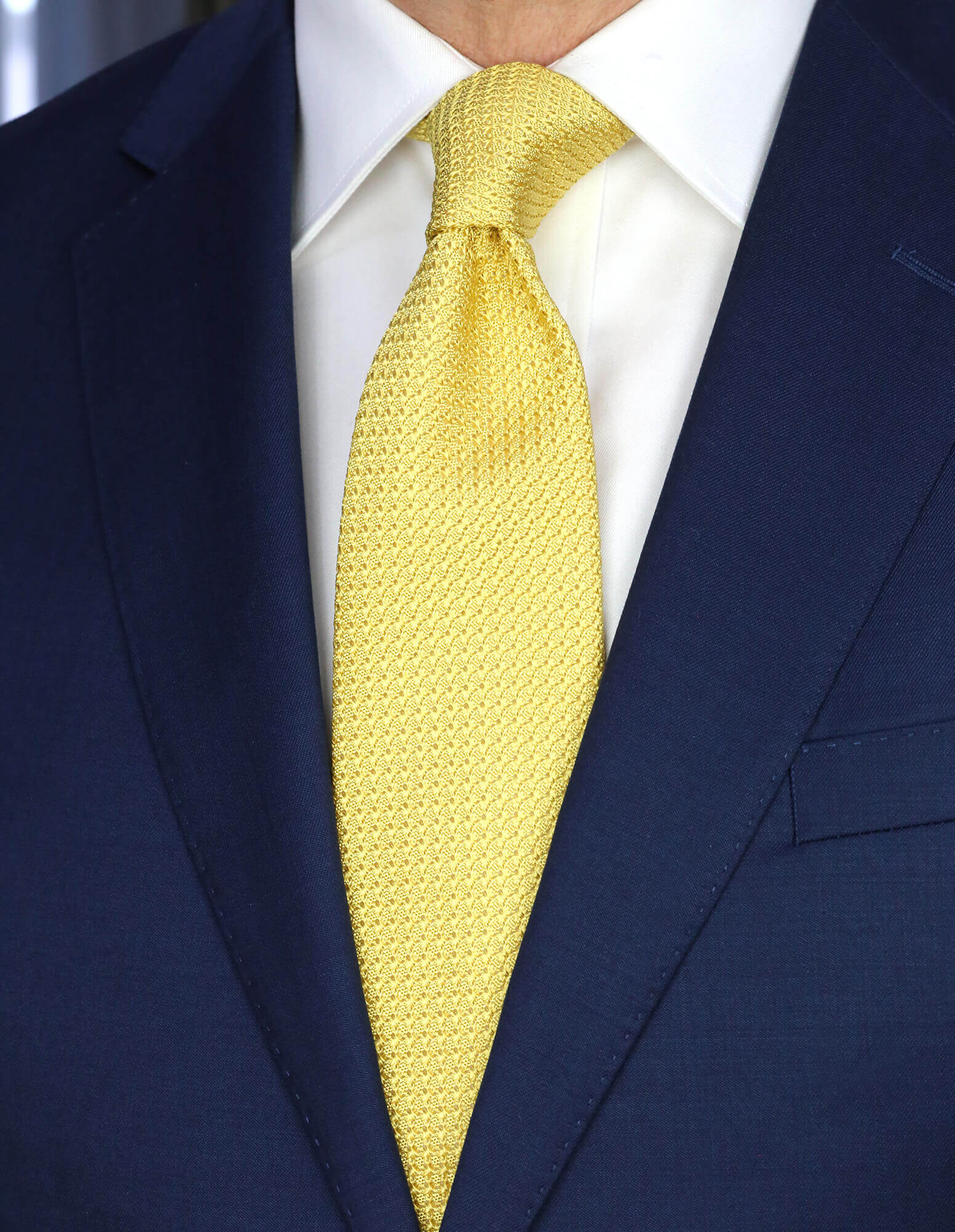 DÉCLIC Grenadine Silk Tie - Elegant Woven Necktie for Men - Perfect for Weddings, Business Meetings & Formal Occasions