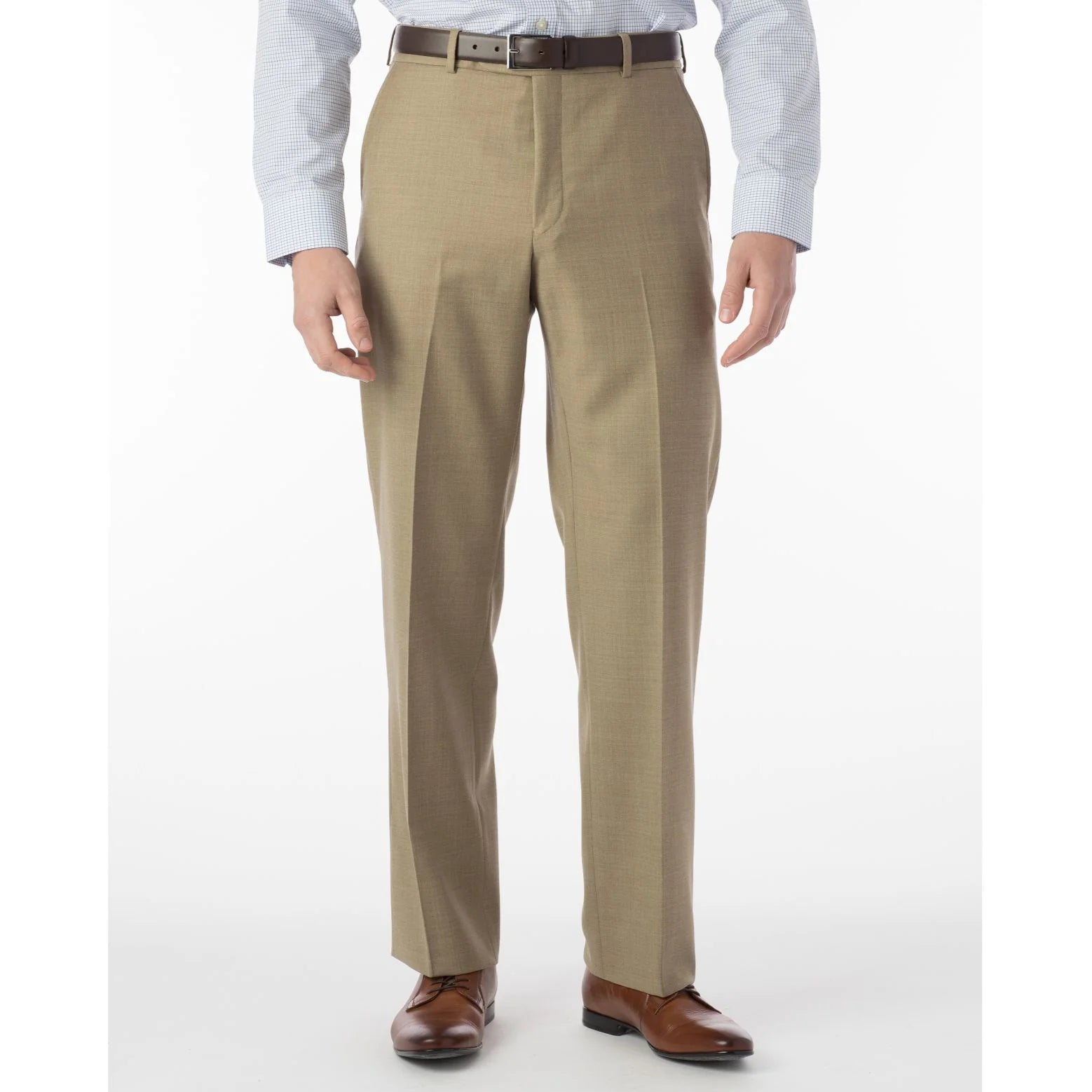 Allen Oniel Tan Harness Dress Pants for Men - Stylish Formal Office Wear & Business Attire - Perfect for Weddings, Interviews, and Professional Events