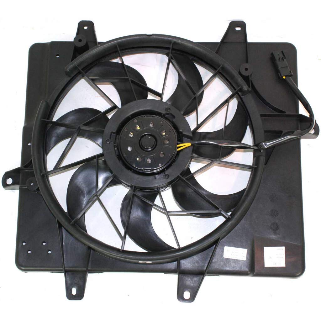 Chrysler PT Cruiser A/C Radiator Fan Assembly Replacement for 2001-2005 Models - Compatible with CH3115118 & 5017407AB, Fits 2.0L & 2.4L Engines - Perfect for Cooling System Repairs & Summer Driving