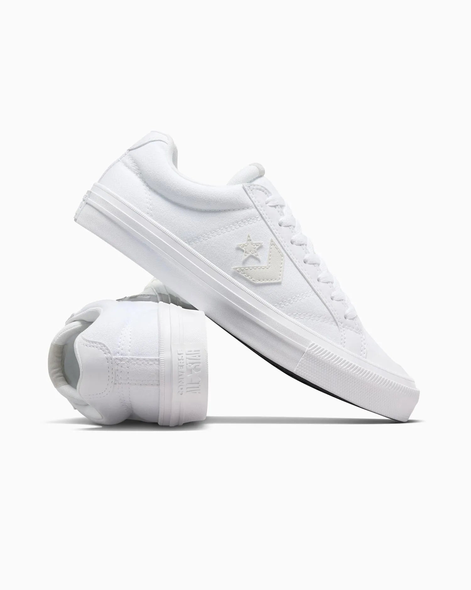 Converse Men's Low Top White Sneakers - Classic Sport Shoes for Casual Wear, Running & Street Style