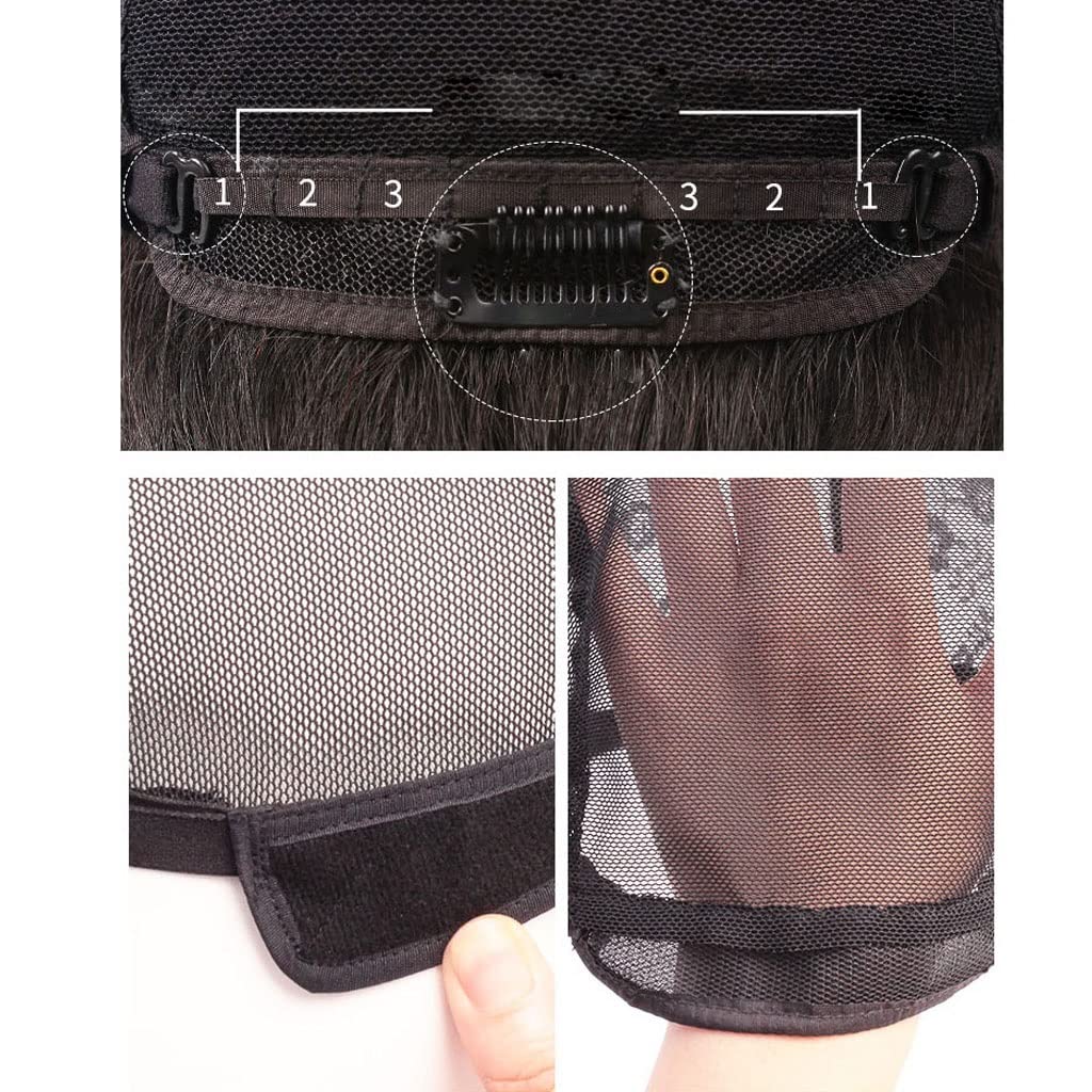 MIYYO 100% Real Human Hair Toppers for Women - Natural Black Hairpiece with Bangs, 120% Density for Thinning Hair (16 Inches) | Perfect for Daily Wear, Parties & Special Occasions