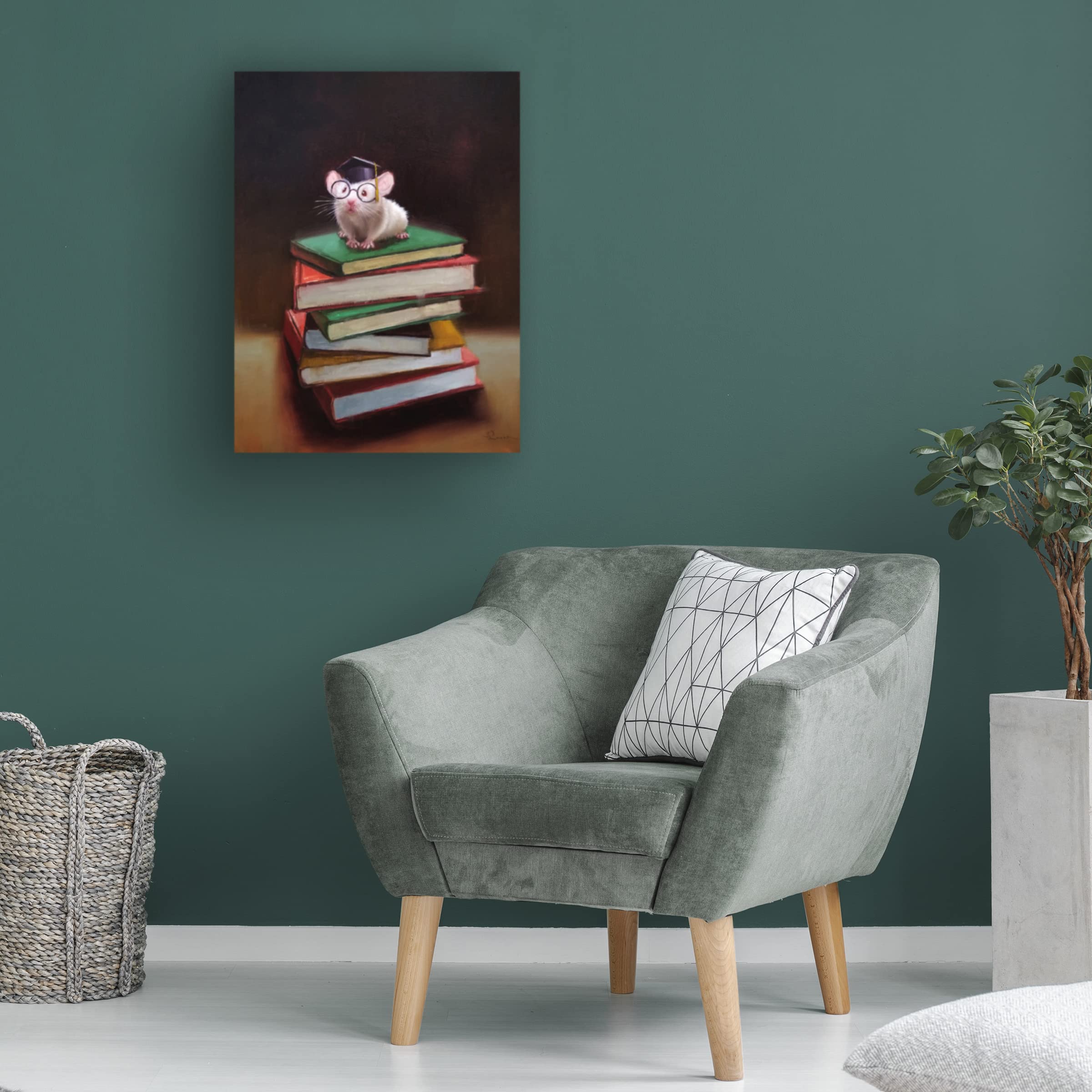 Lucia Heffernan 'The Valedictorian' Canvas Wall Art - Premium Trademark Fine Art Reproduction - Perfect for Home Decor, Office & Gift Giving