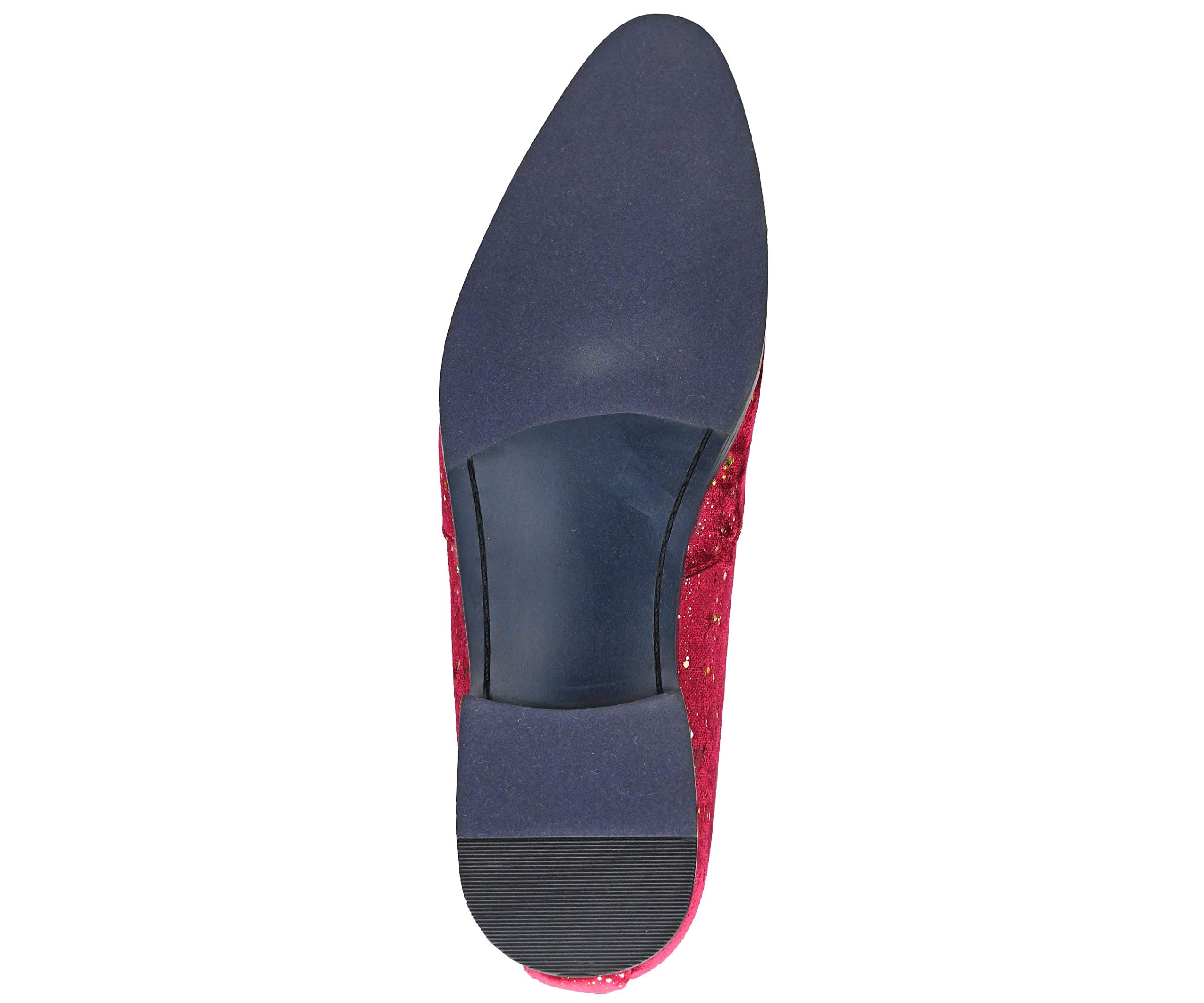 Premium Men's Loafers & Slippers - Velvet Tuxedo Dress Shoes with Gold Chain Tassel & Metal Tip - Comfortable Slip-On Casual Shoes for Men - Perfect Gift for Weddings, Parties & Formal Events