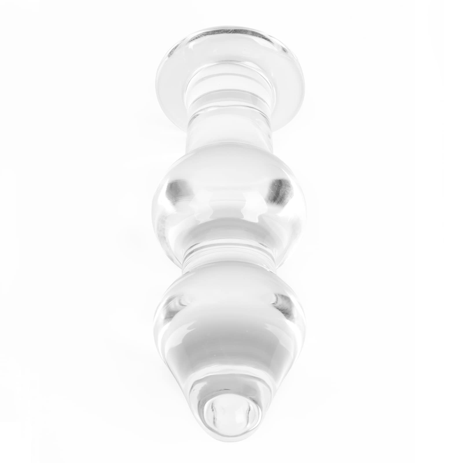 5.9 Inch Clear Glass Anal Plug - G-Spot Massager & Crystal Butt Plug Expander - Safe & Comfortable Anal Sex Toy for Couples - Perfect for Sensual Play, Intimacy & Solo Exploration
