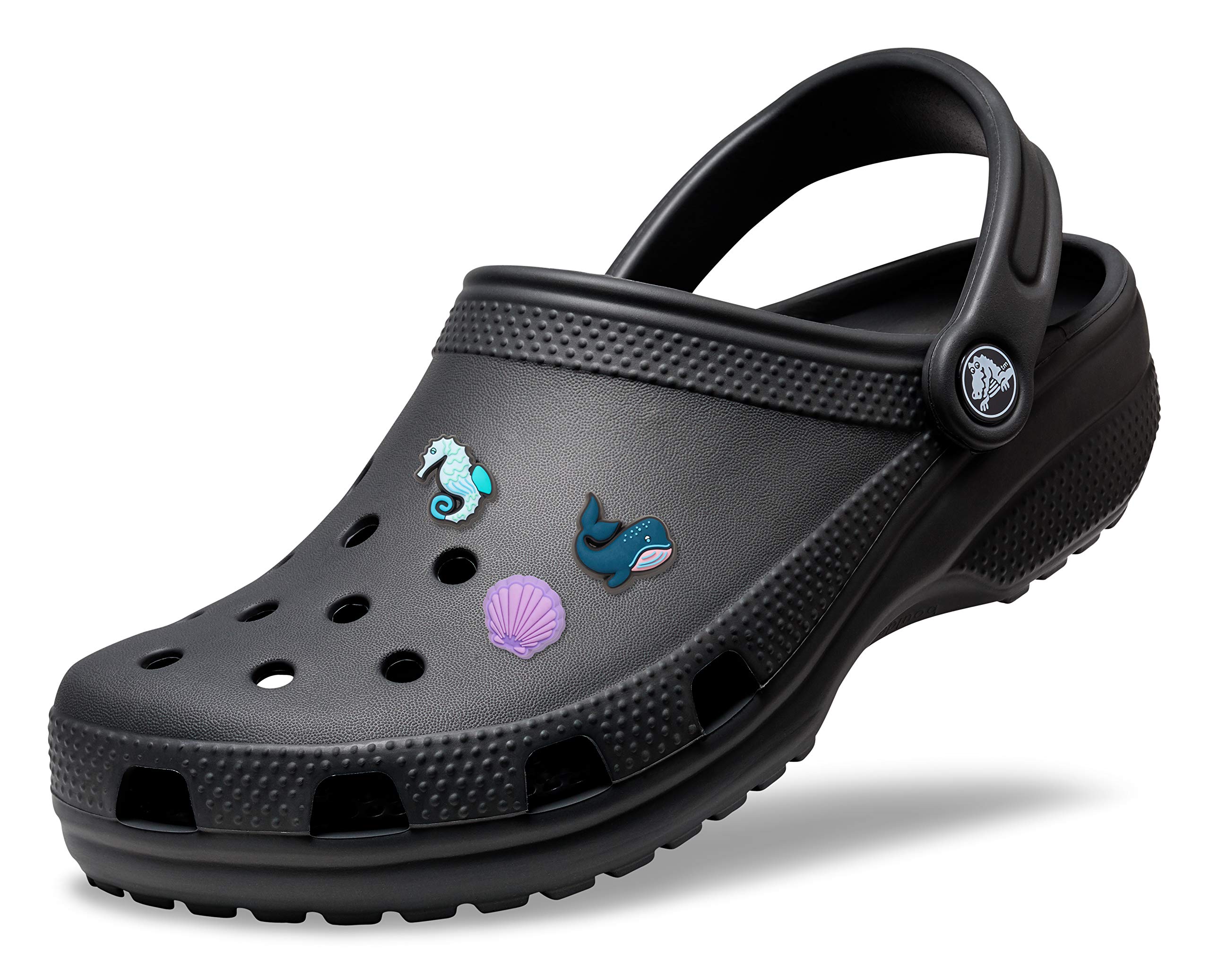 Crocs Classic Clog for Men & Women with 3-Pack Jibbitz Charms - Comfortable Slip-On Shoes for Casual Wear, Home, Garden, and Outdoor Activities