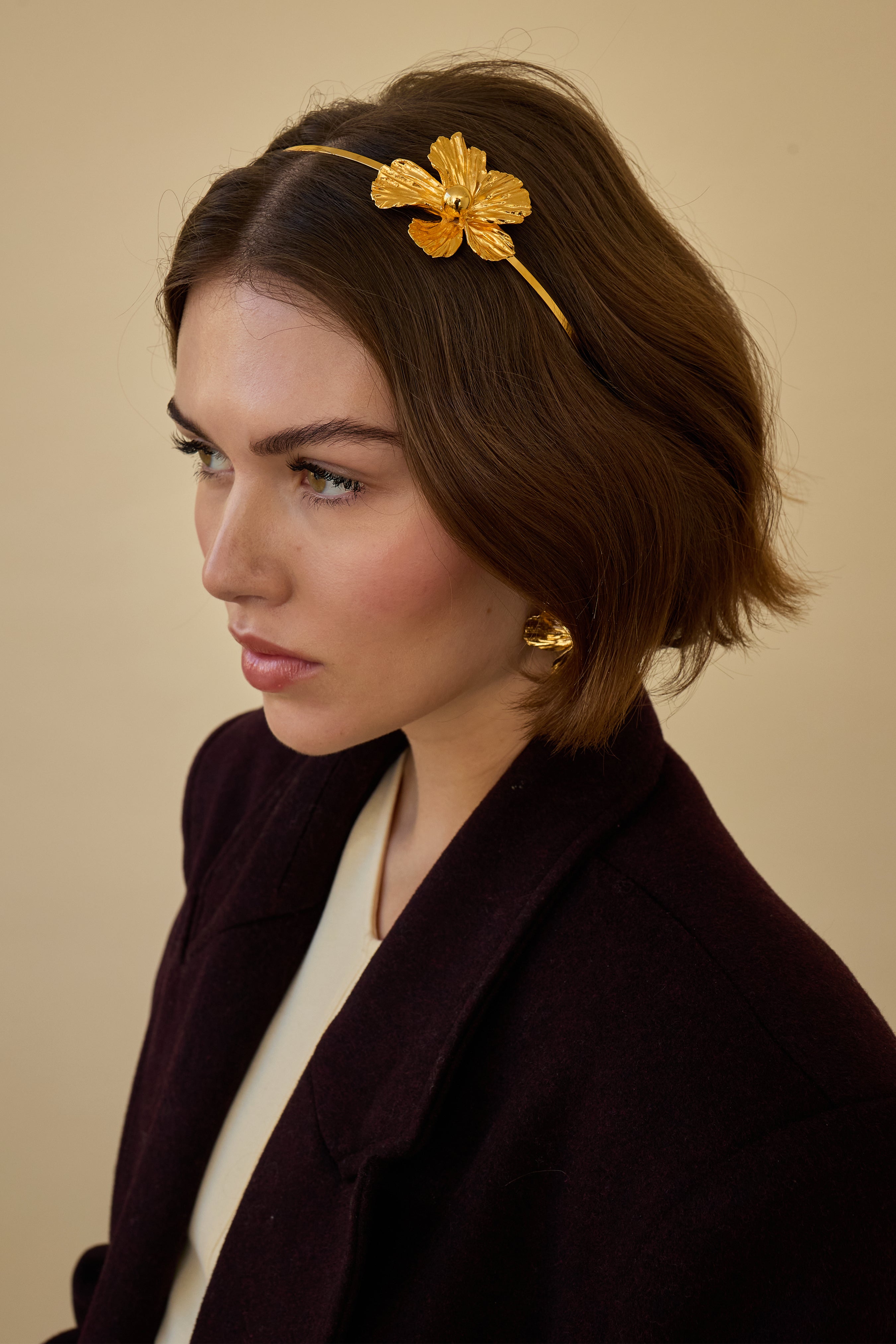 Maya Floral Headband for Women - Elegant Boho Hair Accessory for Weddings, Parties & Everyday Wear | Adjustable Comfort Fit | Perfect for Brides, Bridesmaids & Fashion Lovers