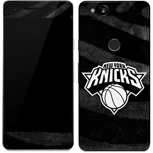NBA Knicks Phone Skin for Google Pixel 2 - Black Animal Print Design for Sports Fans