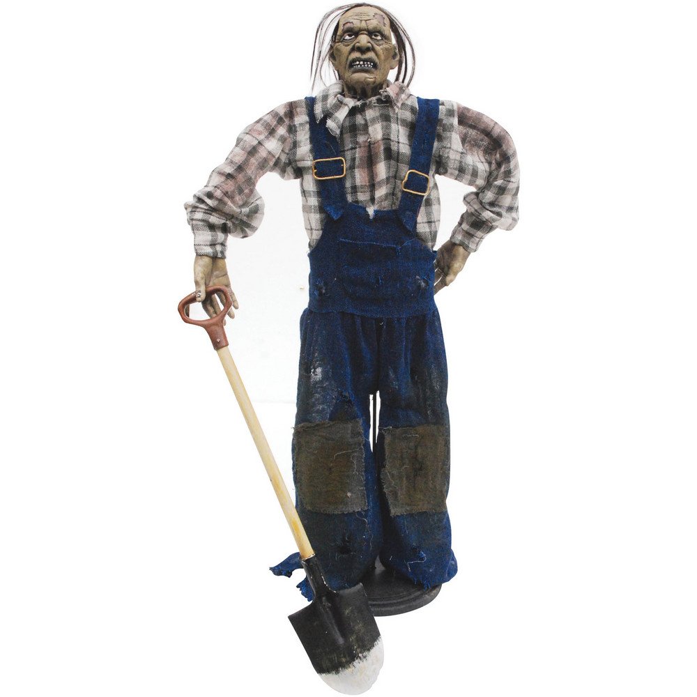 Halloween Standing Ghoul Grave Digger - Spooky Outdoor Decoration for Yard, Haunted House & Party Decor