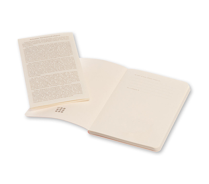 Premium Moleskine Volant Plain Notebook Set of 2 - Slim Pocket Journal for Writing, Sketching & Note Taking - Perfect for Students, Artists & Professionals On-The-Go